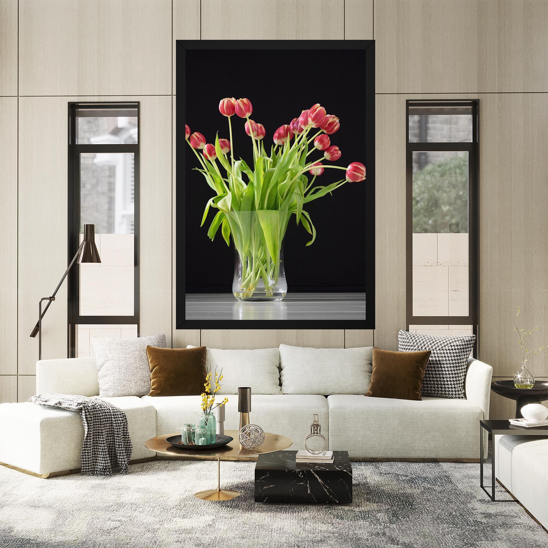 Tiny Tulips Vase mockup 2