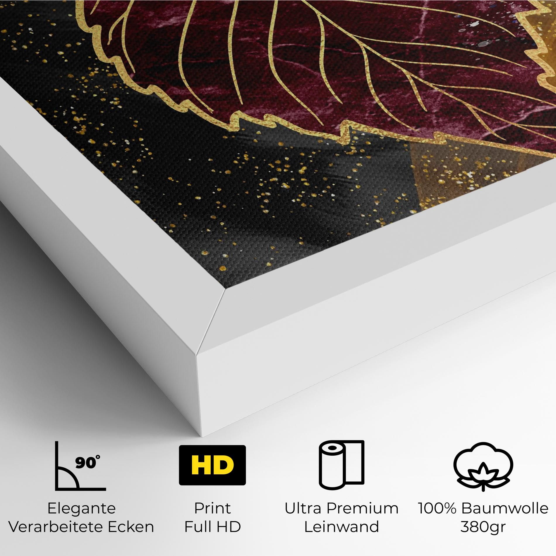 Golden Leaves Red mockup 4