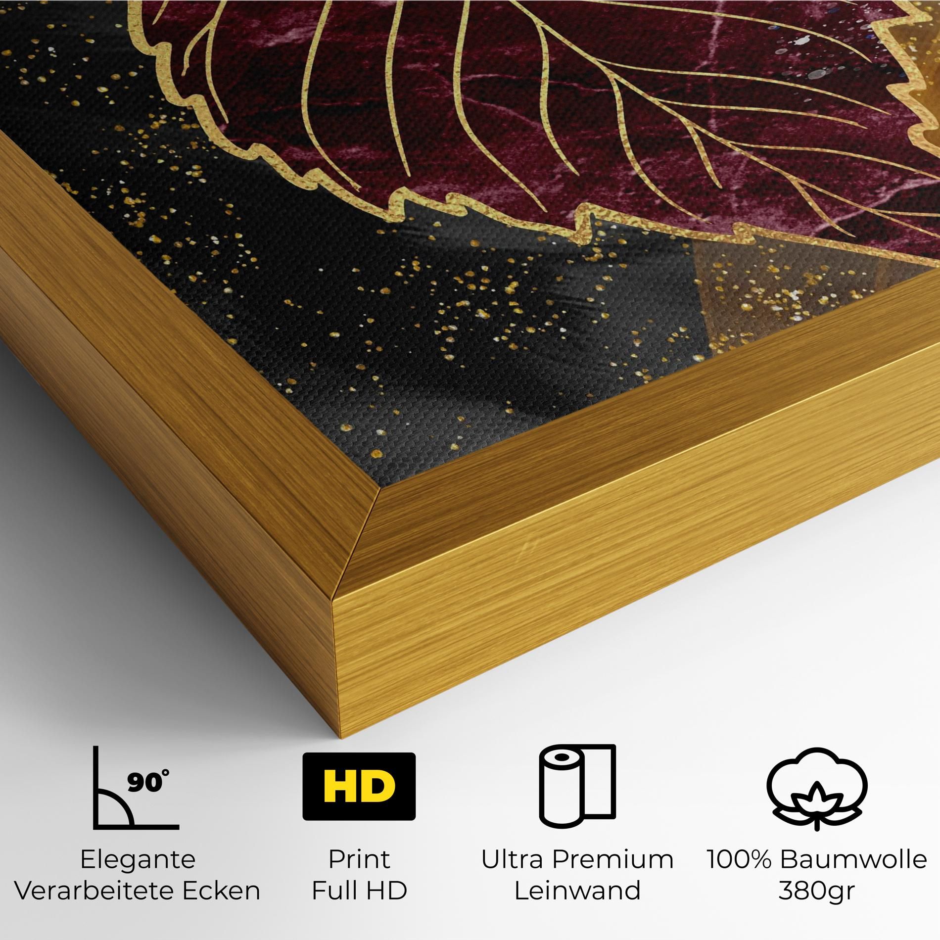 Golden Leaves Red mockup 4