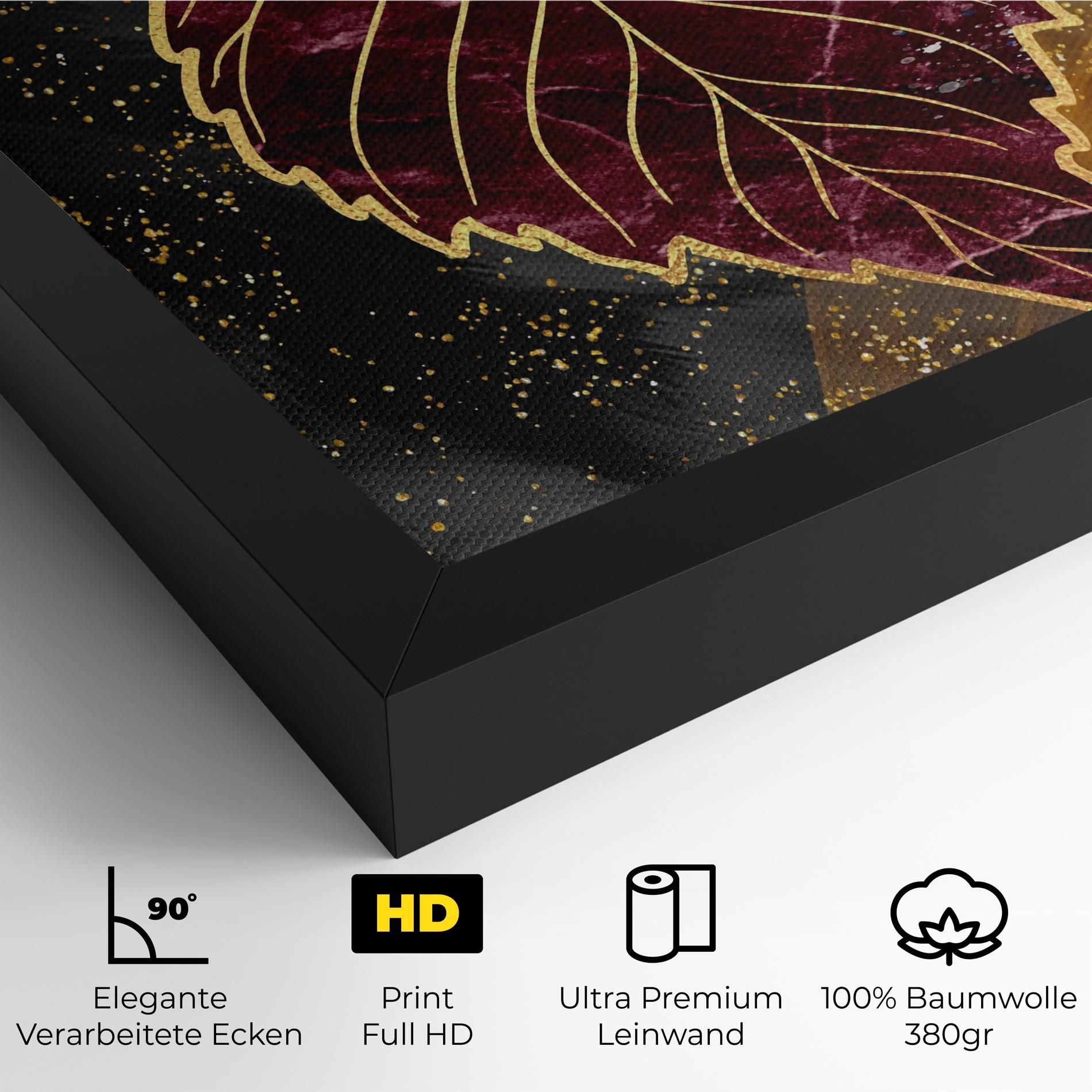 Golden Leaves Red mockup 4