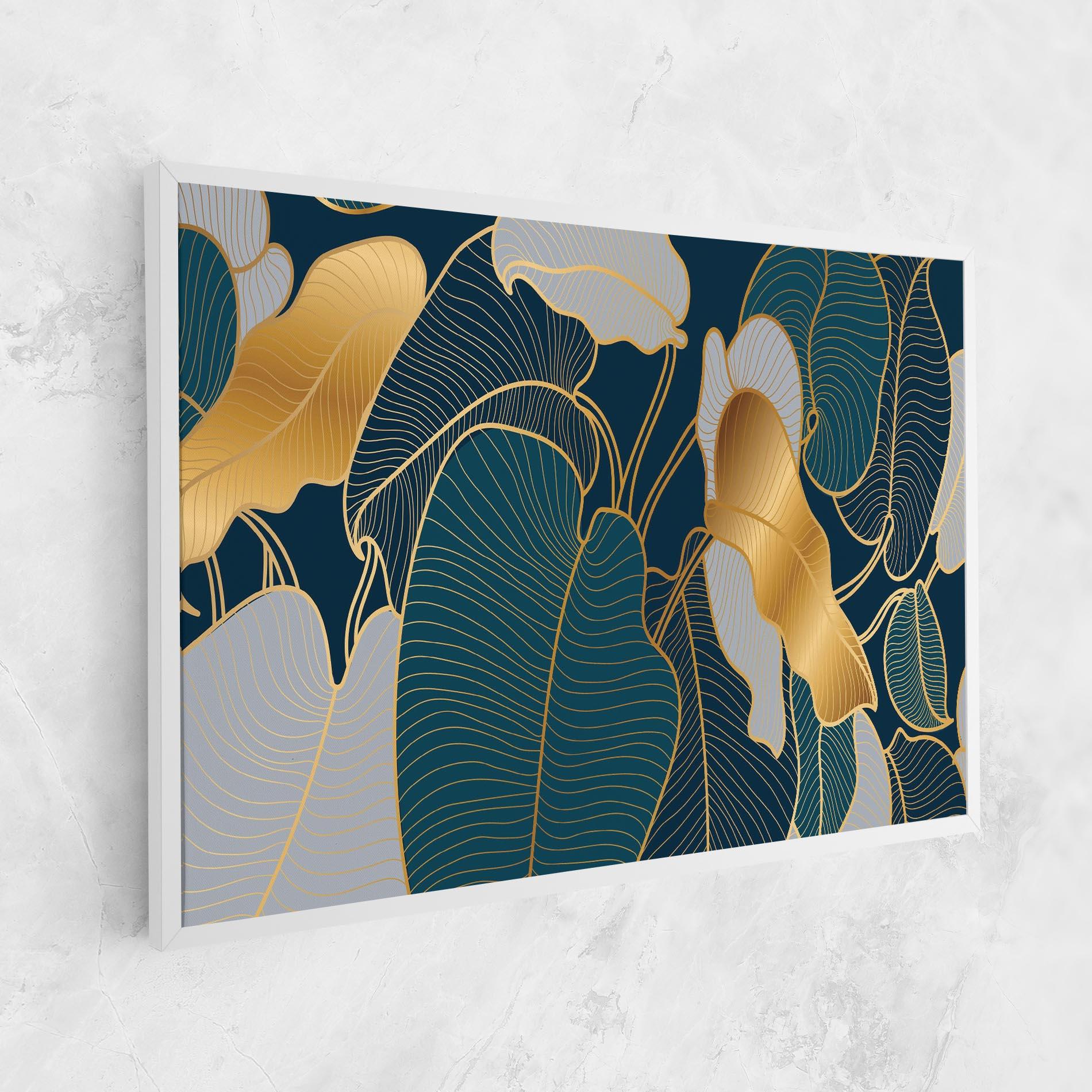 Leinwandbild Golden Leaves mockup 1