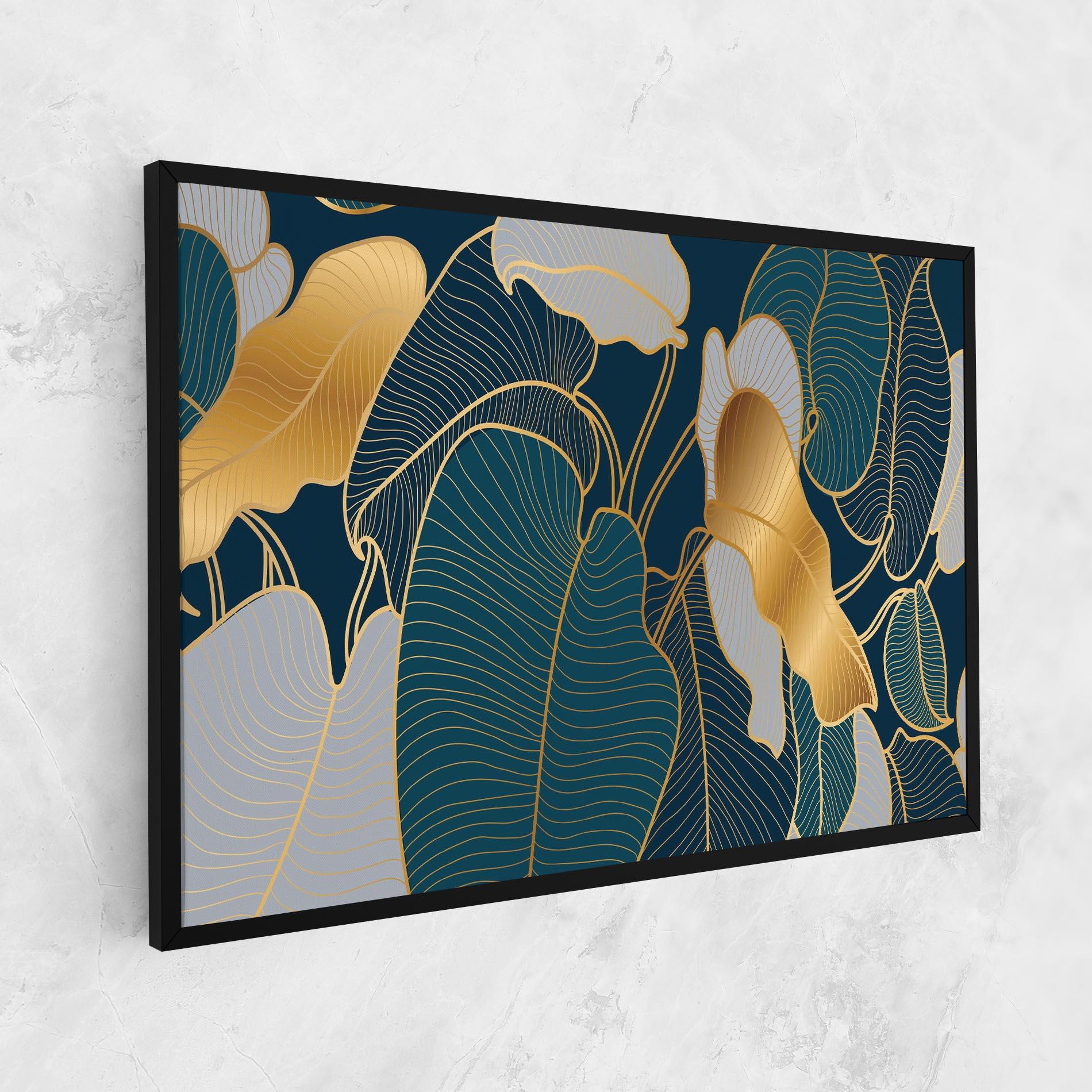 Leinwandbild Golden Leaves mockup 1