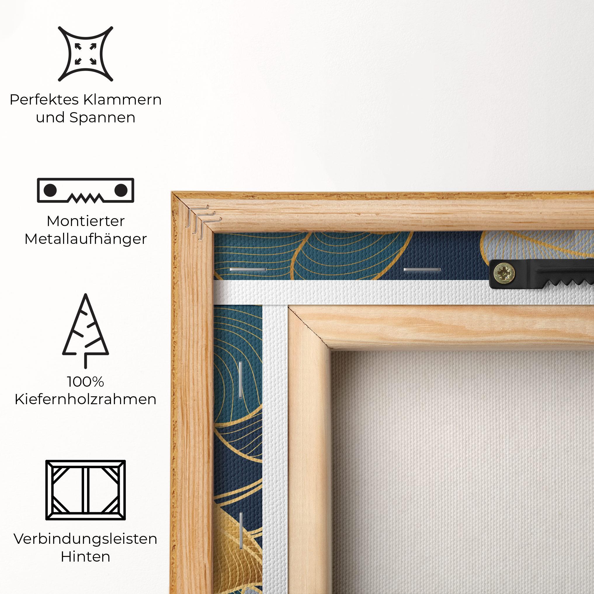 Leinwandbild Golden Leaves mockup 5