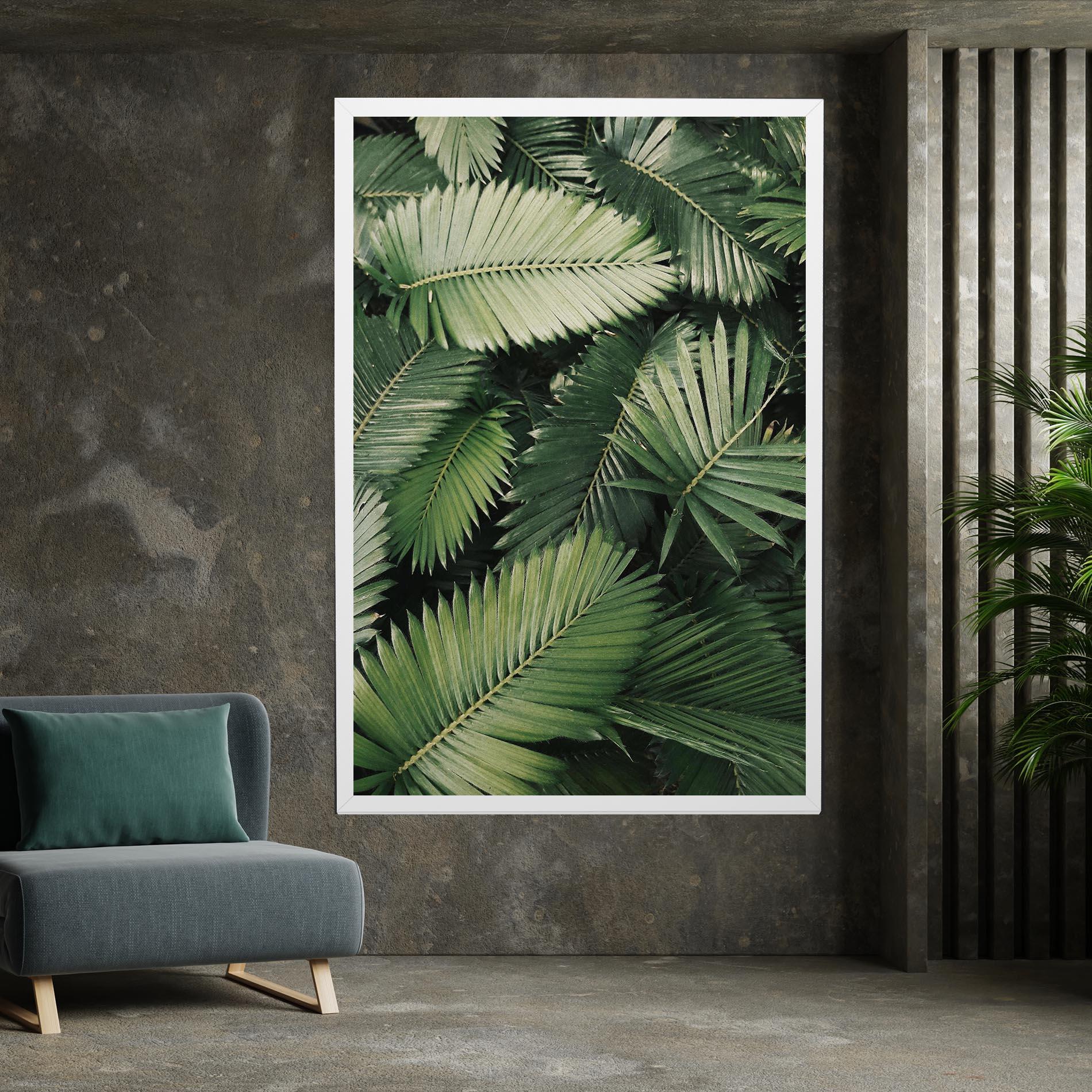 Leinwandbild Green Leaves mockup 7