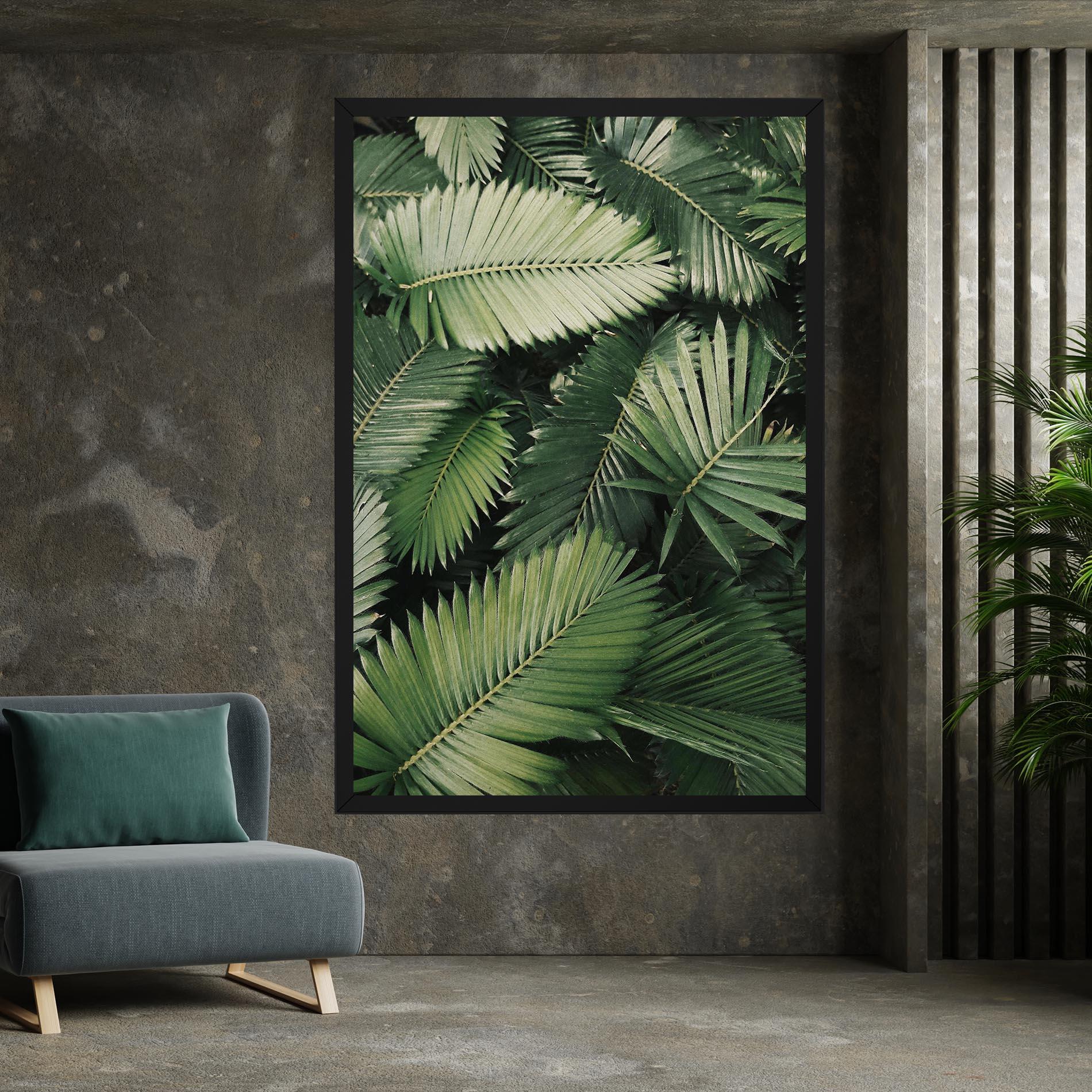 Leinwandbild Green Leaves mockup 7