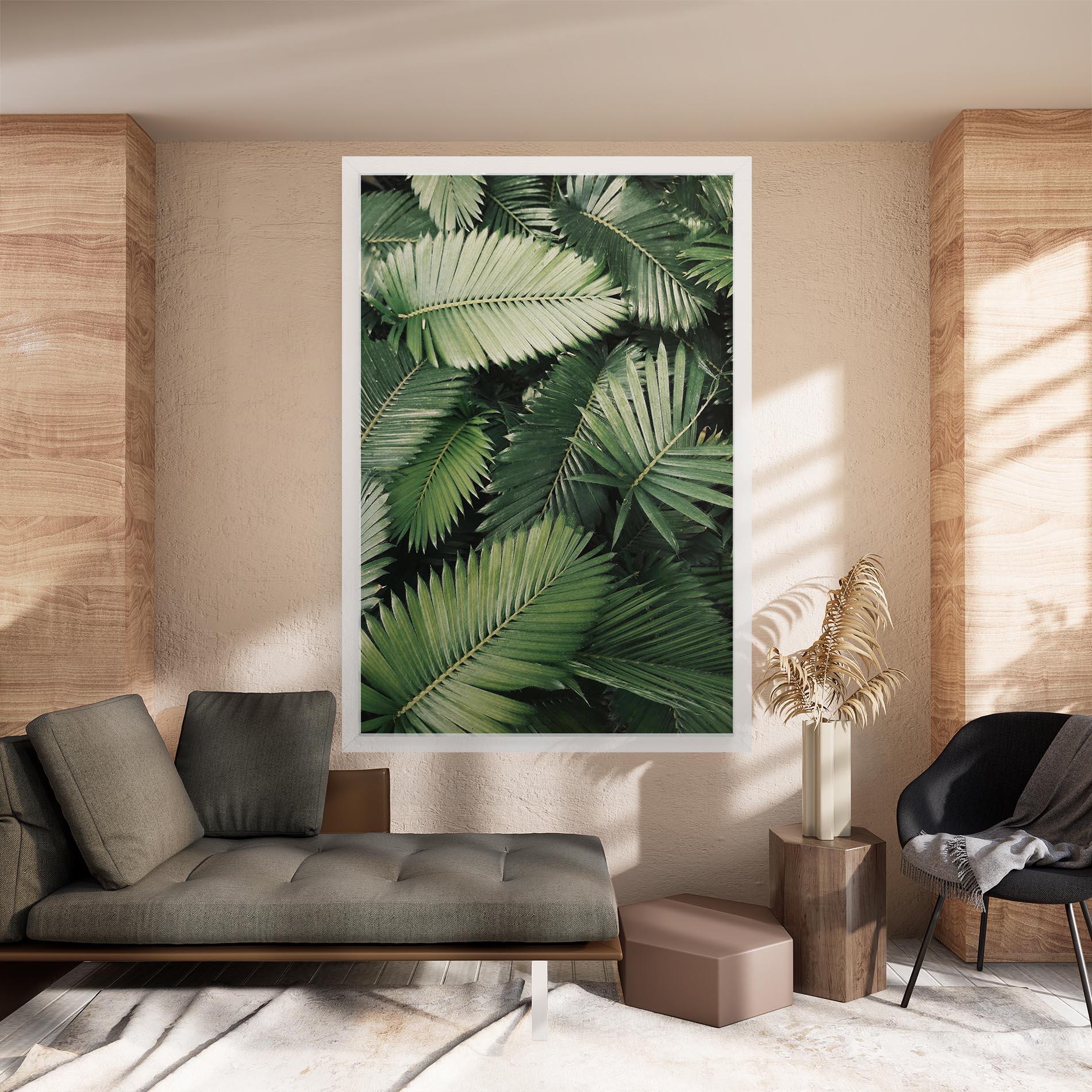 Leinwandbild Green Leaves mockup 8