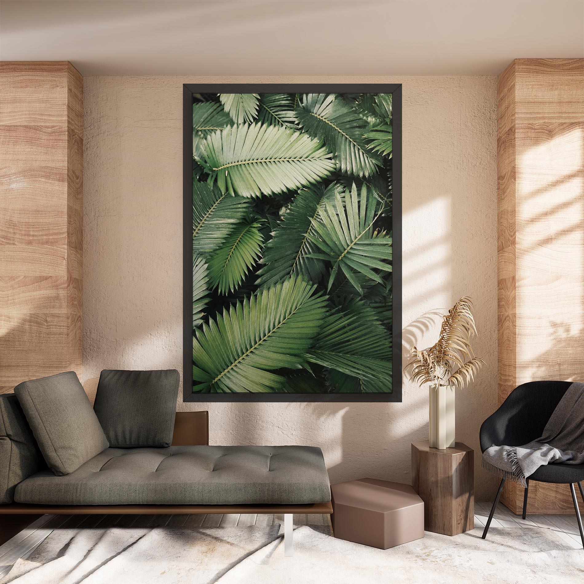 Leinwandbild Green Leaves mockup 8