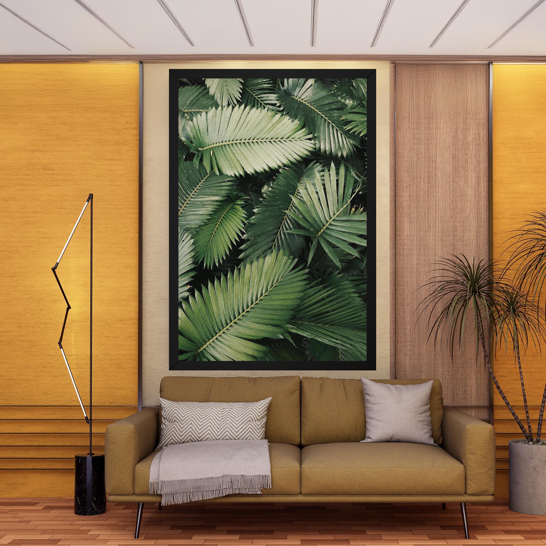 Leinwandbild Green Leaves mockup 9