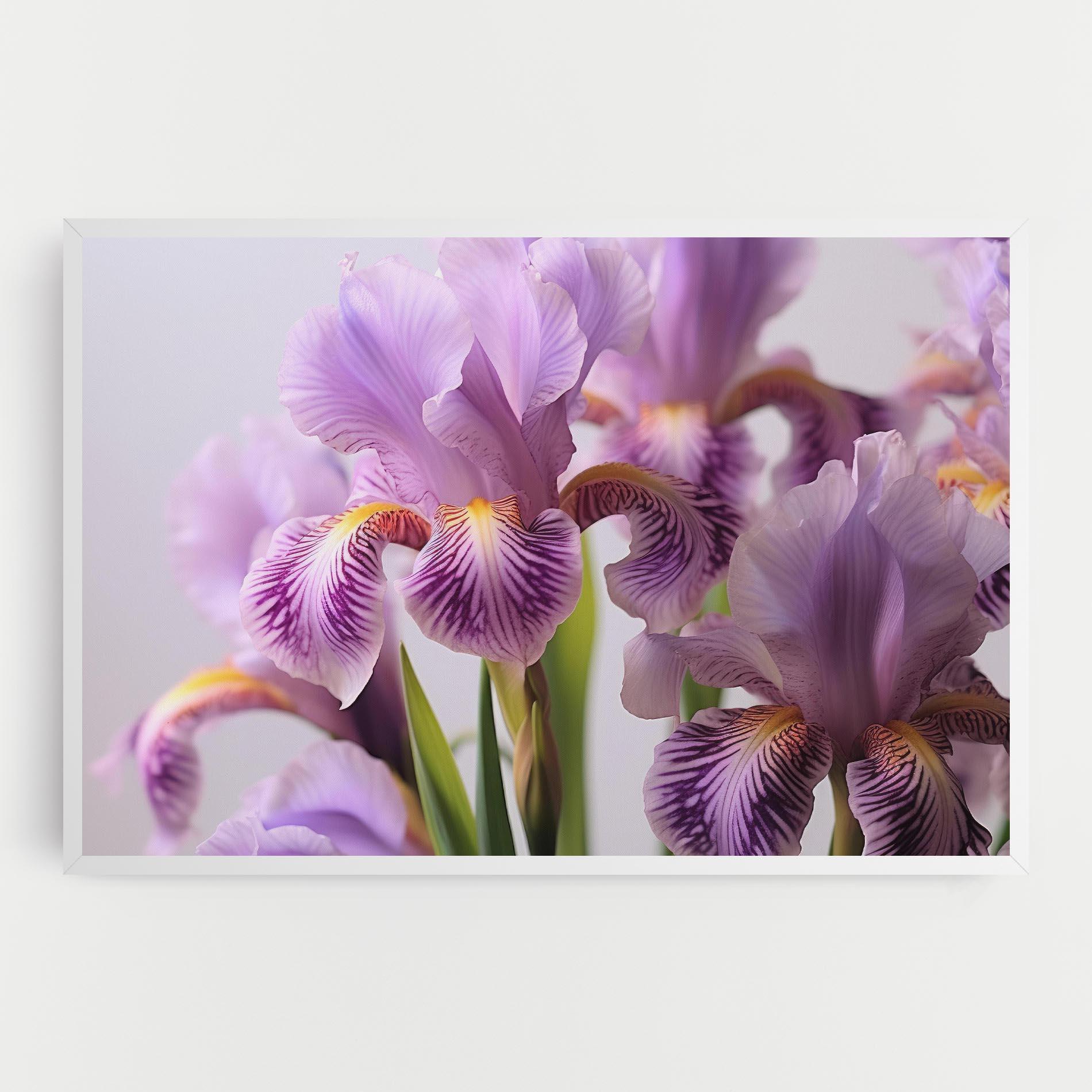 Leinwandbild Iris In Vase mockup 0