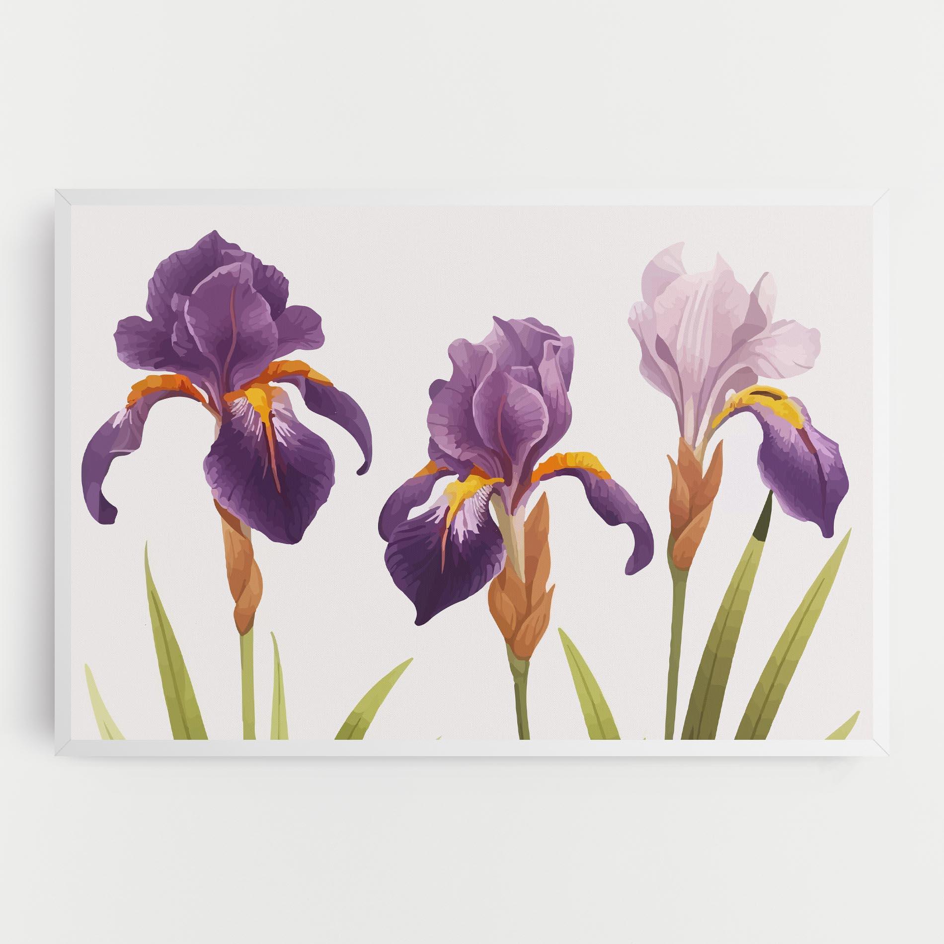 Leinwandbild Iris Leaf mockup 0