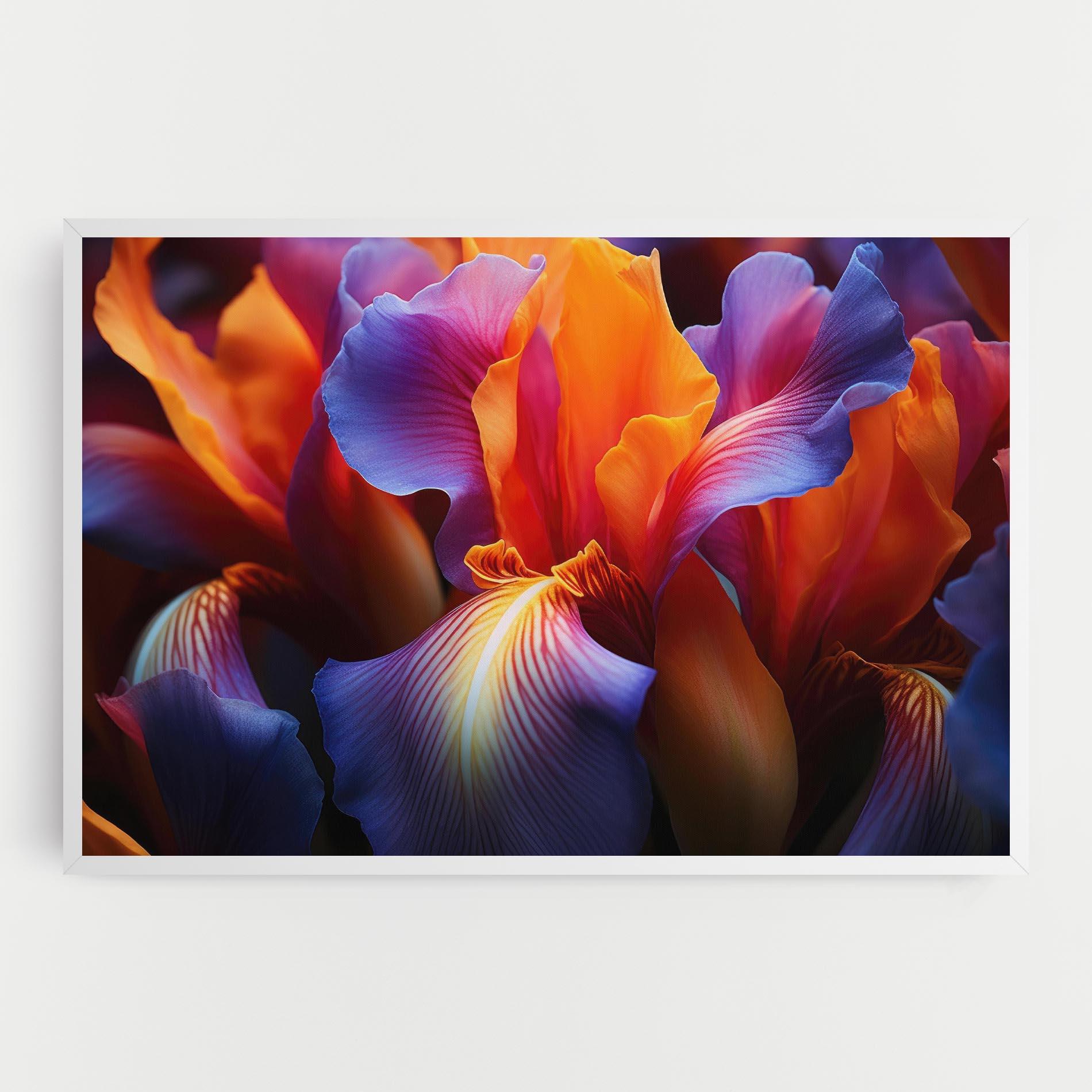 Leinwandbild Orange Purple Iris mockup 0