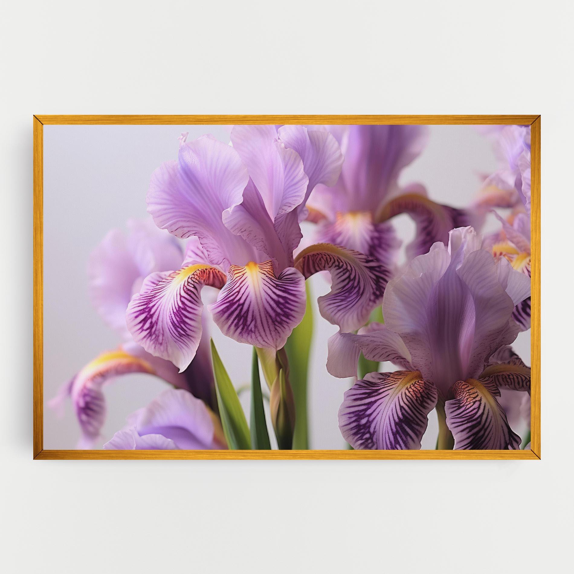 Leinwandbild Iris In Vase mockup 0
