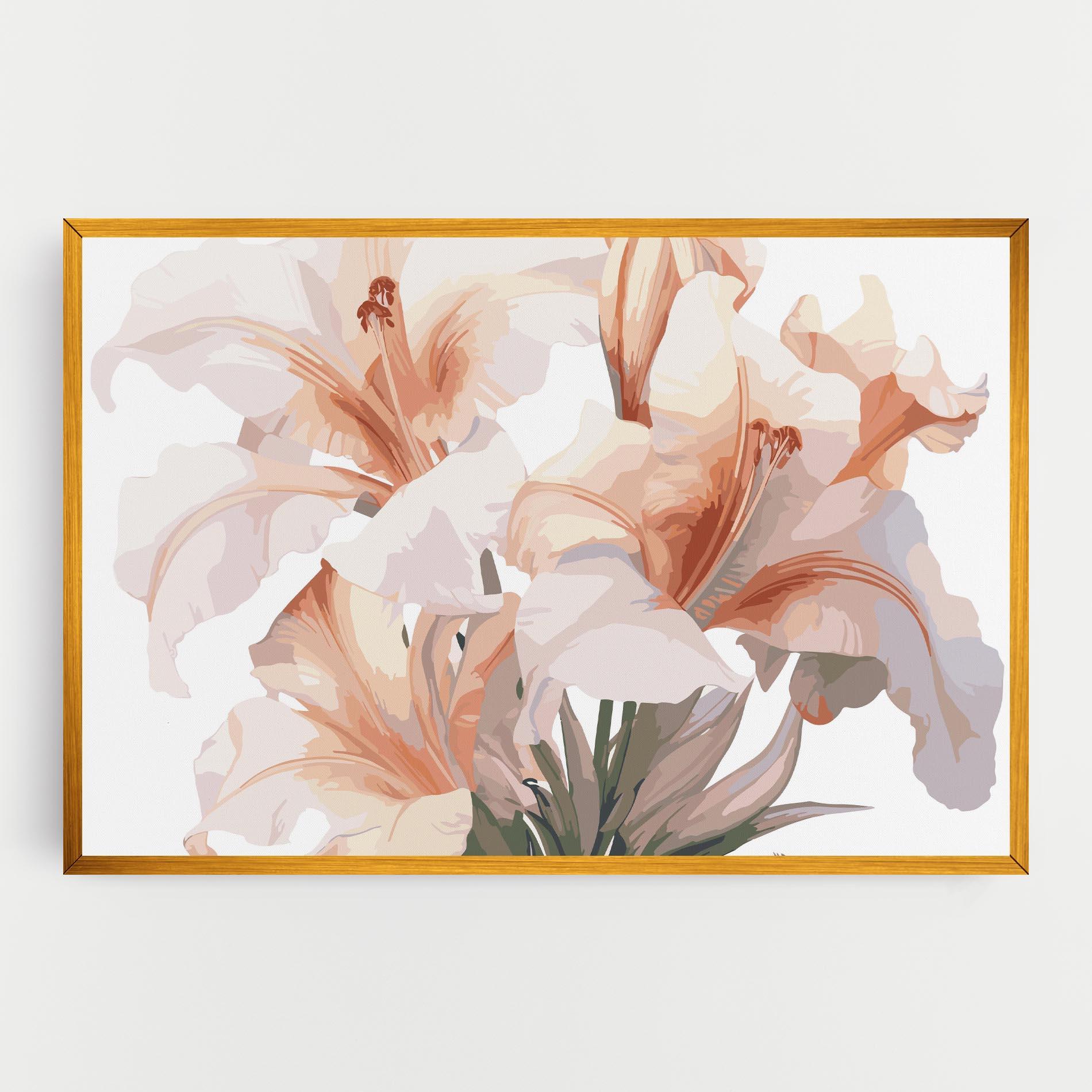 Leinwandbild Light Orange Iris mockup 0