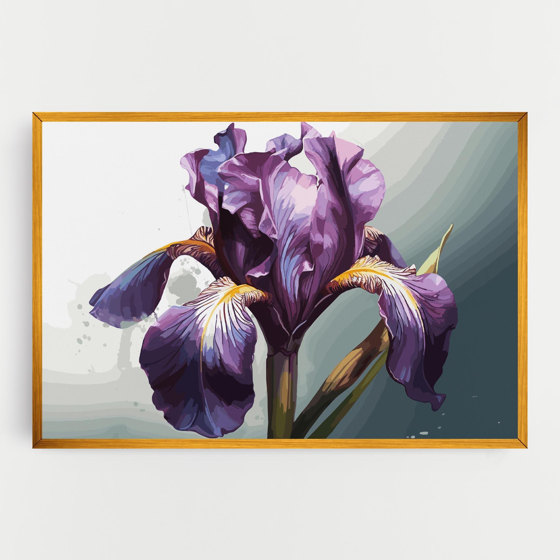 Leinwandbild Purple Blue Iris mockup 0