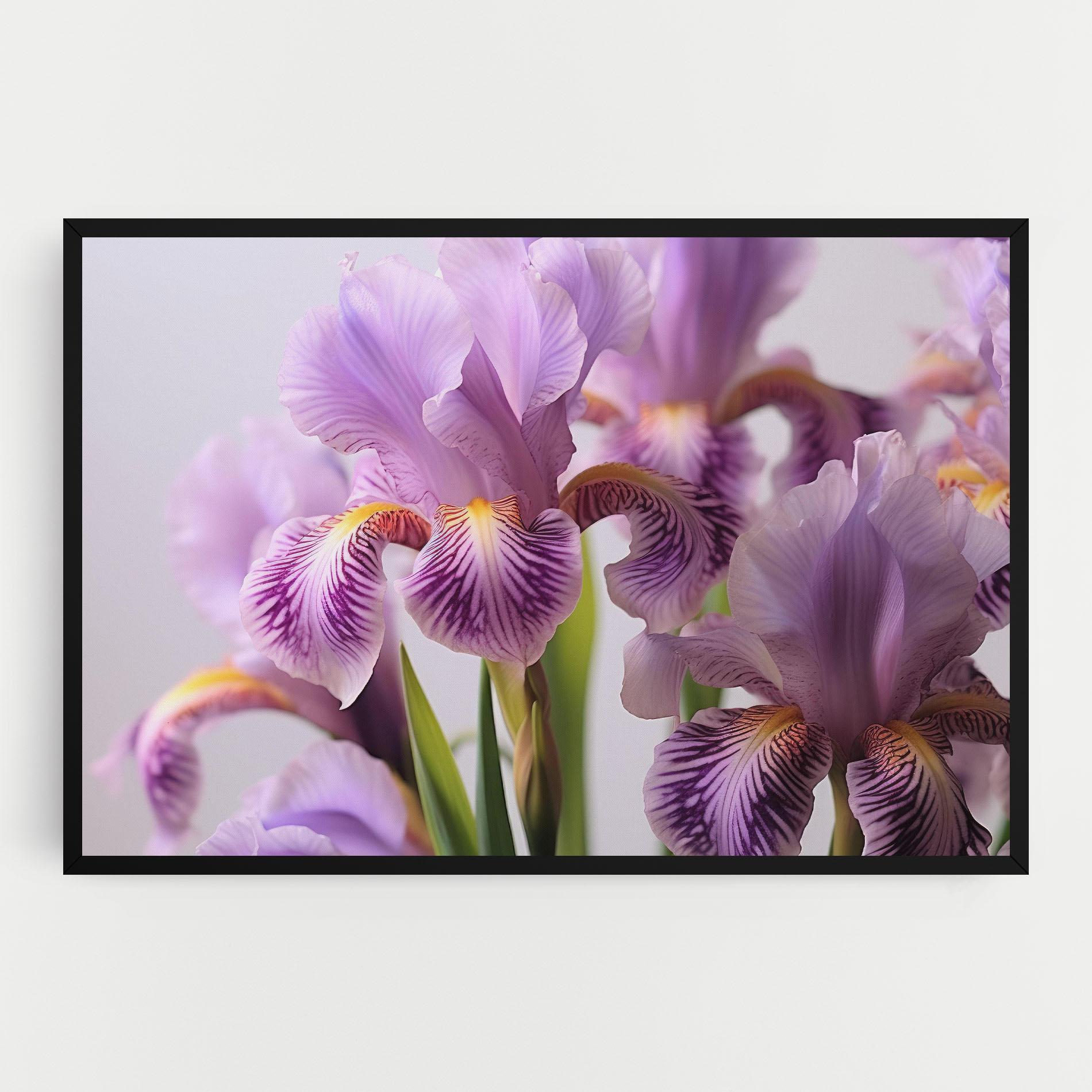 Leinwandbild Iris In Vase mockup 0