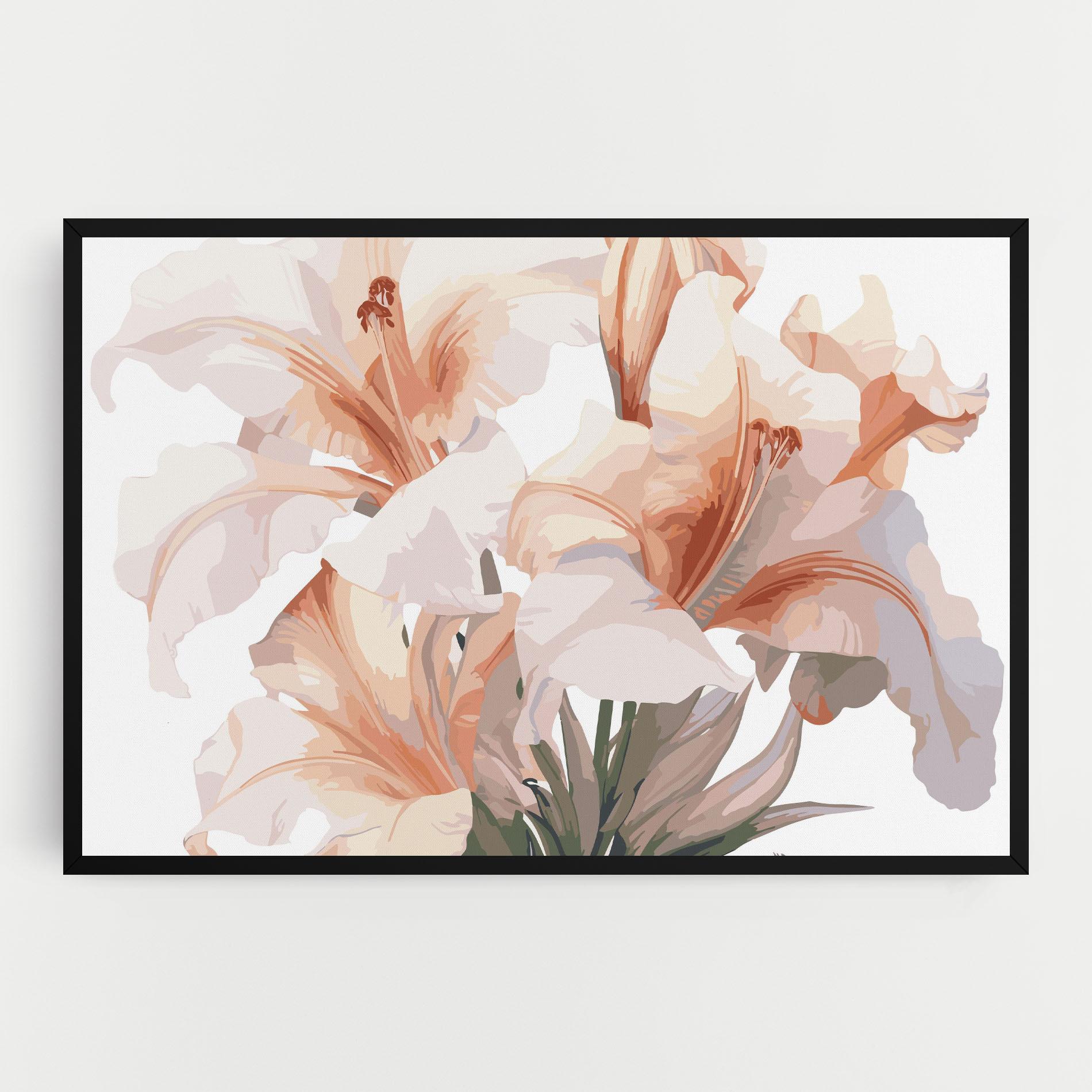 Leinwandbild Light Orange Iris mockup 0