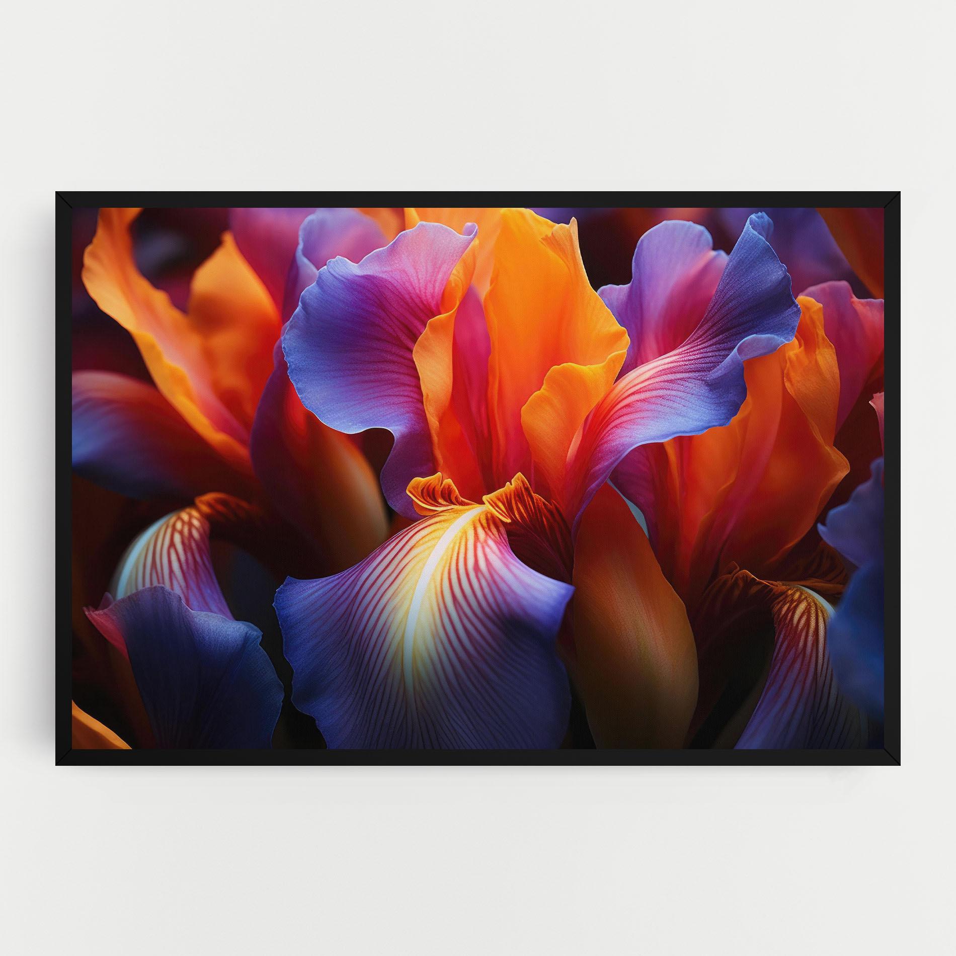 Leinwandbild Orange Purple Iris mockup 0