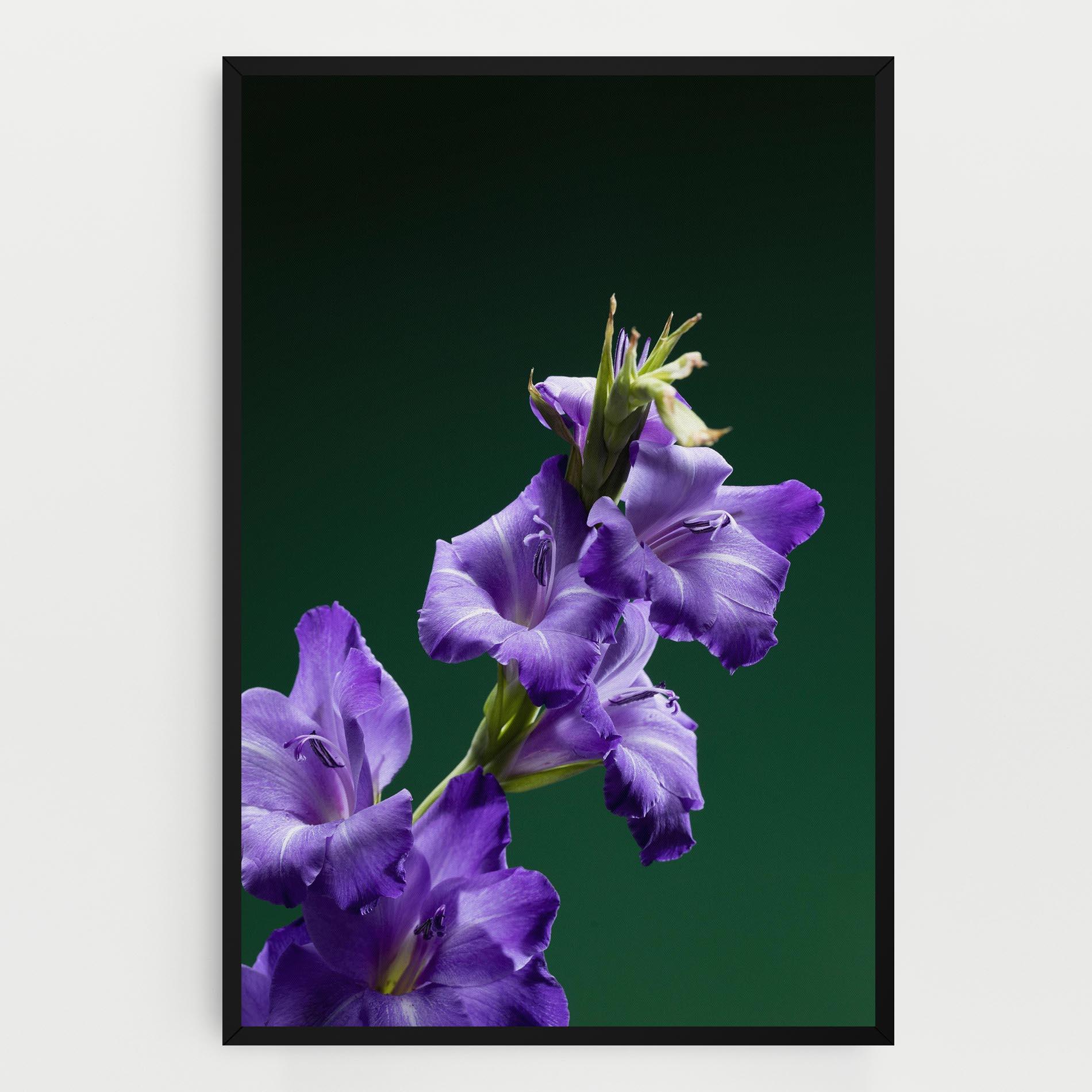 Leinwandbild Iris On Green mockup 0