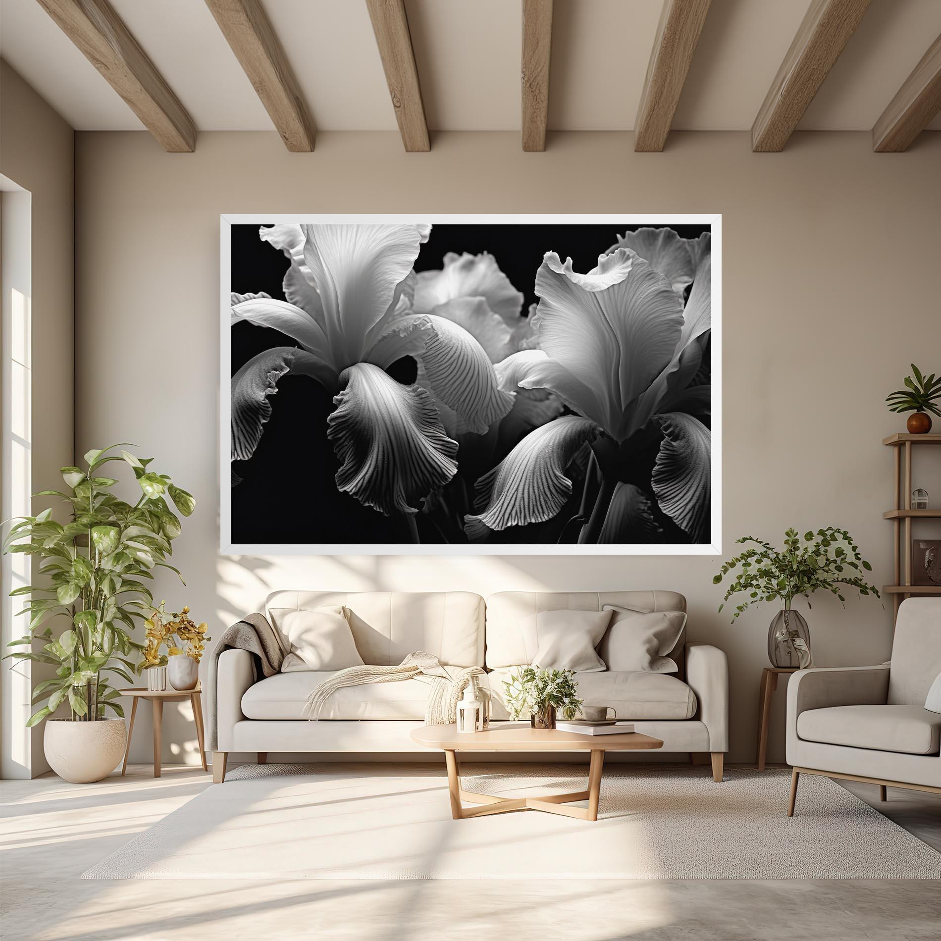 Leinwandbild Grey Iris mockup 6