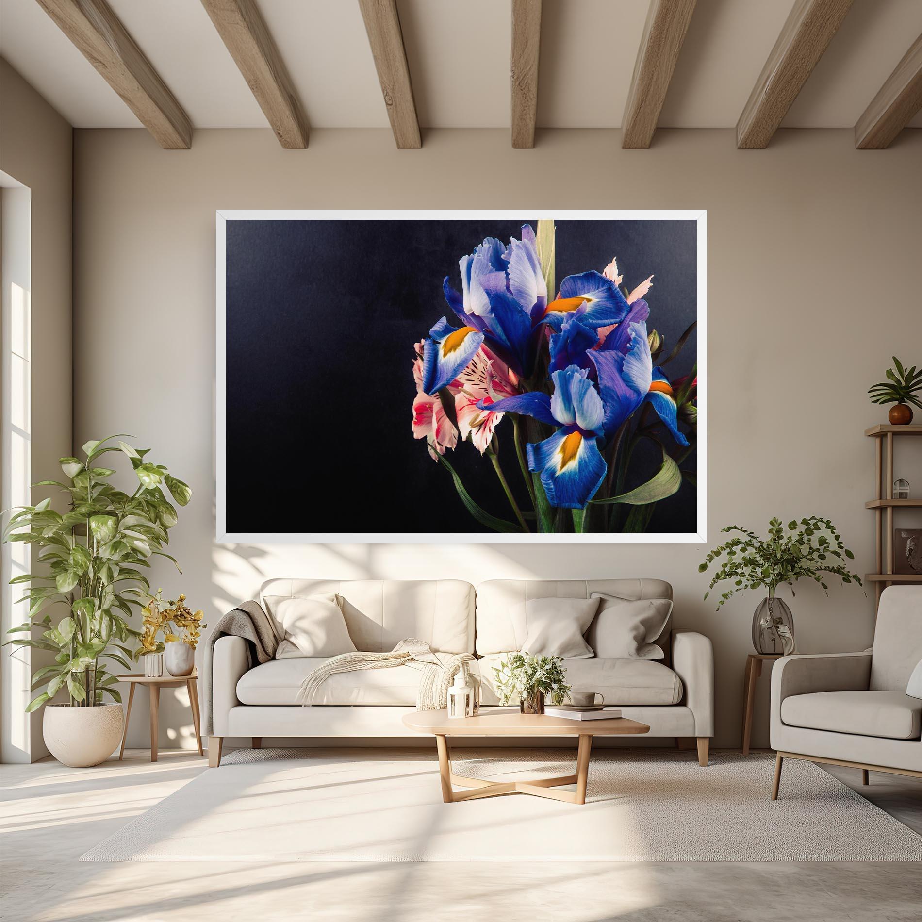 Leinwandbild Iris Bouquet mockup 6