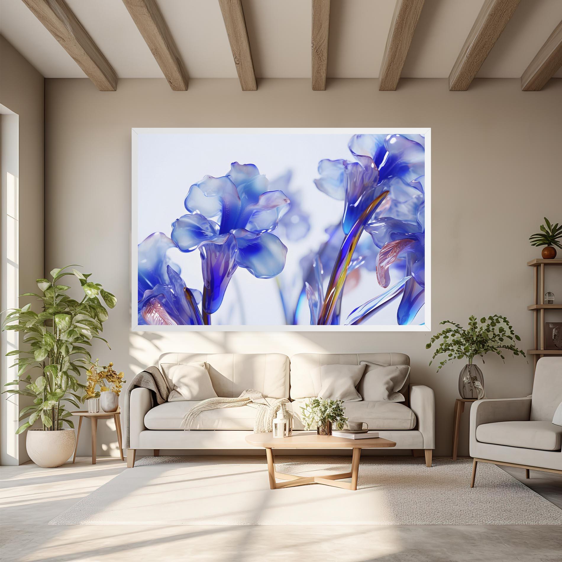 Leinwandbild Iris Glass mockup 6