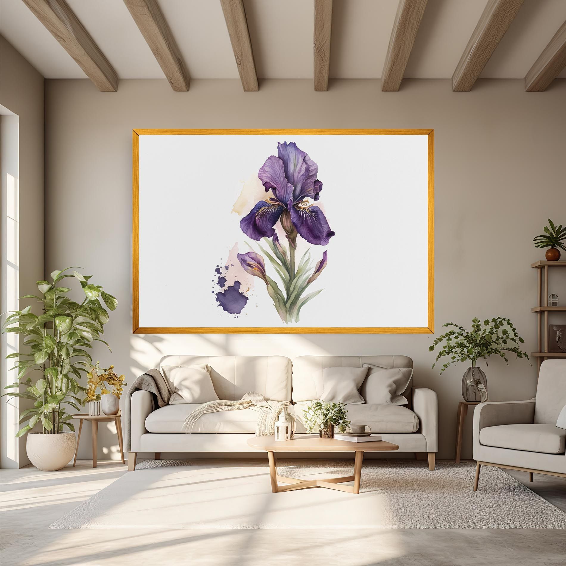 Beautiful Purple Iris mockup 6