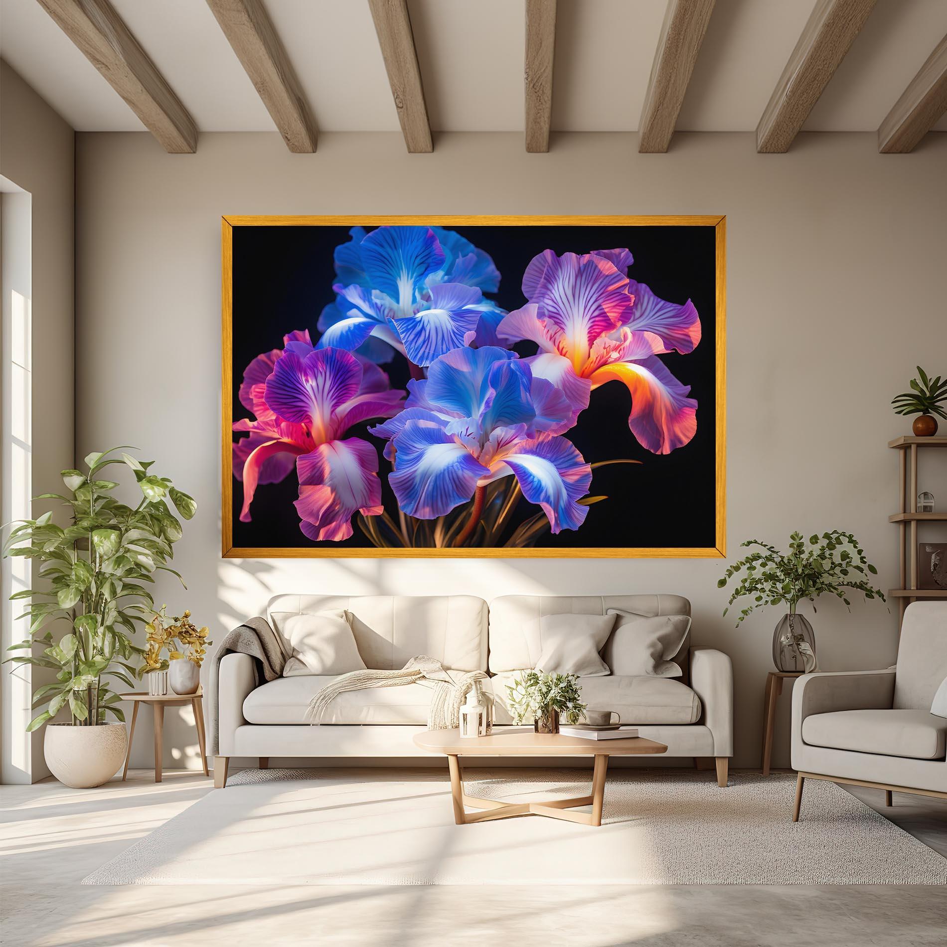 Leinwandbild Blue Light Iris mockup 6