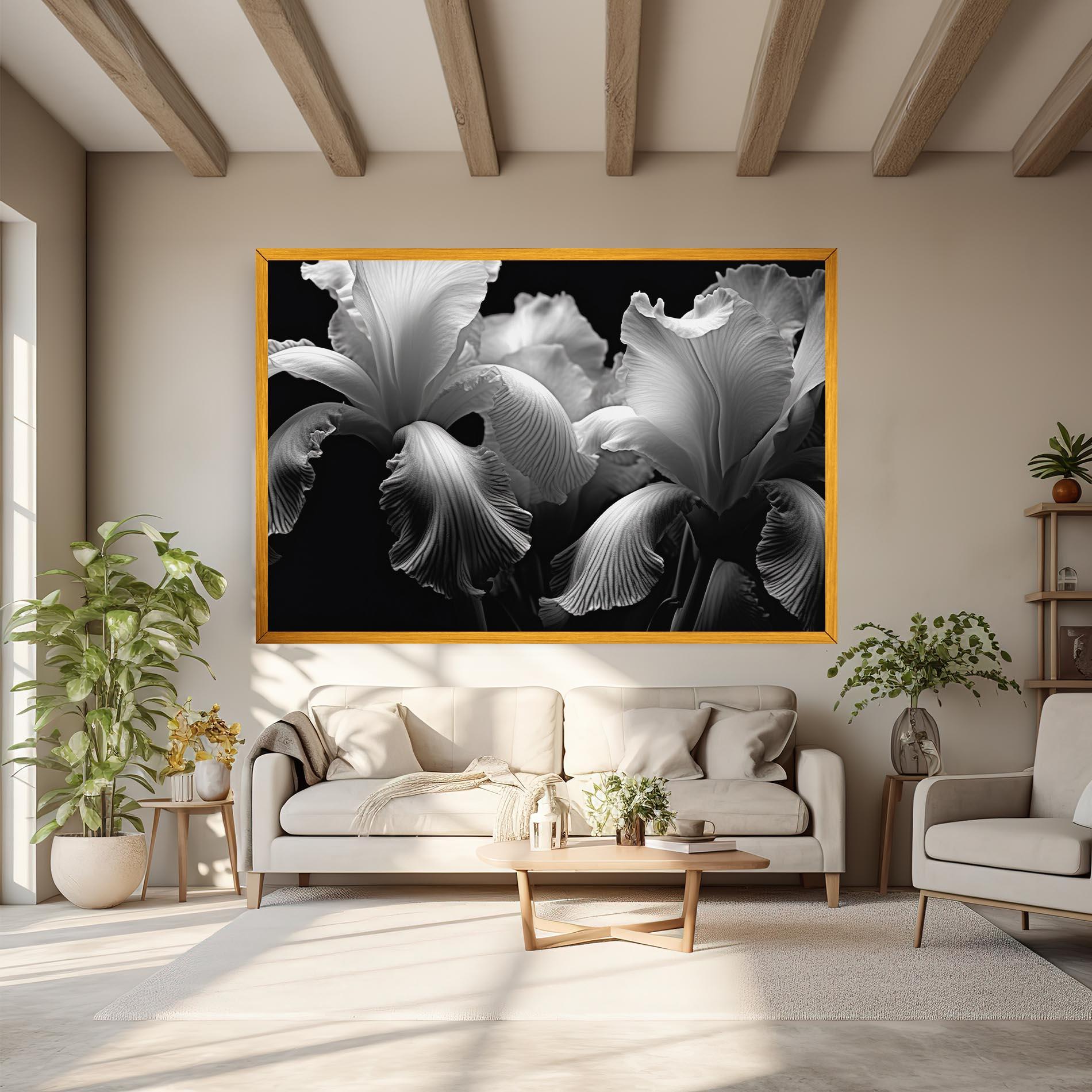 Leinwandbild Grey Iris mockup 6