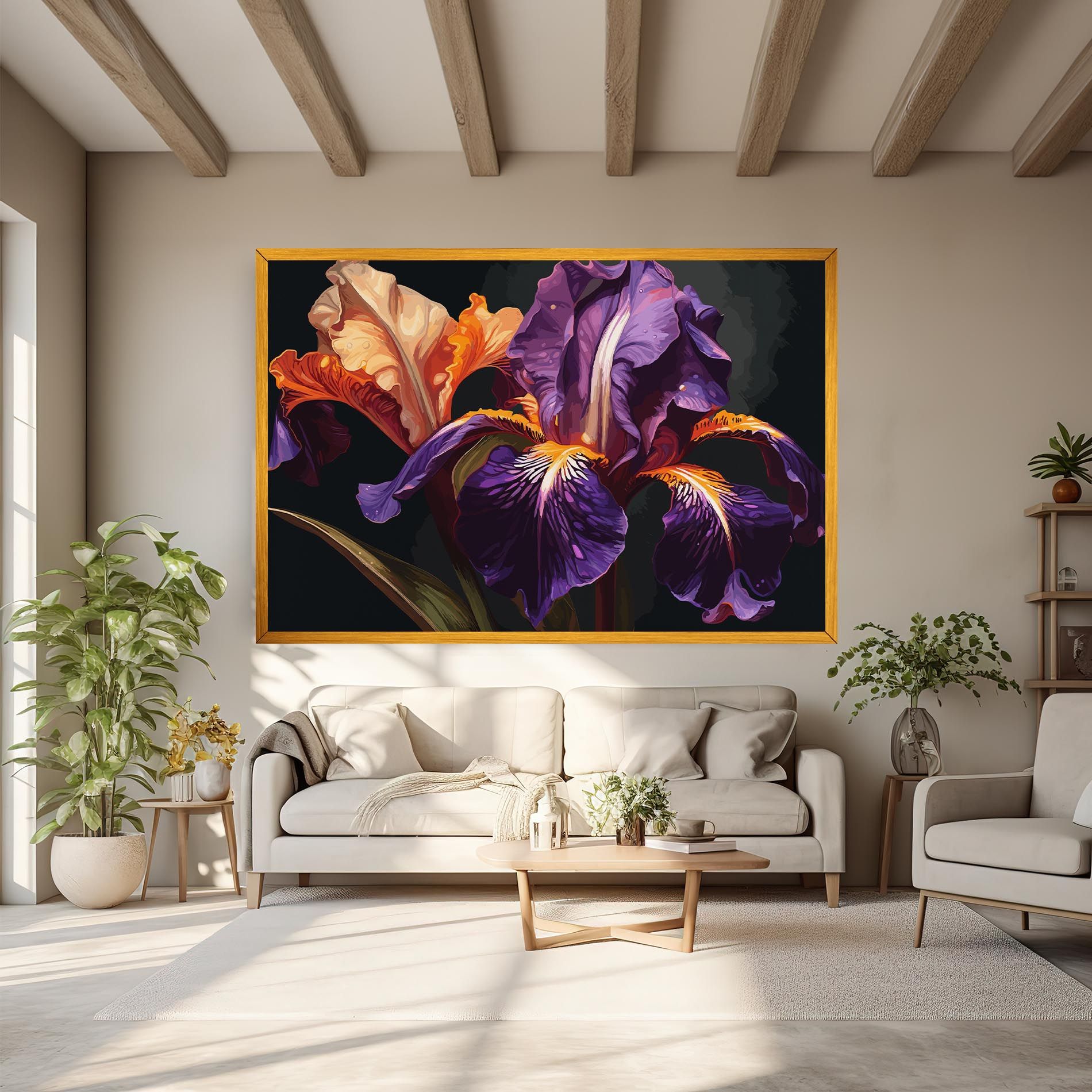 Purple Orange Iris mockup 6