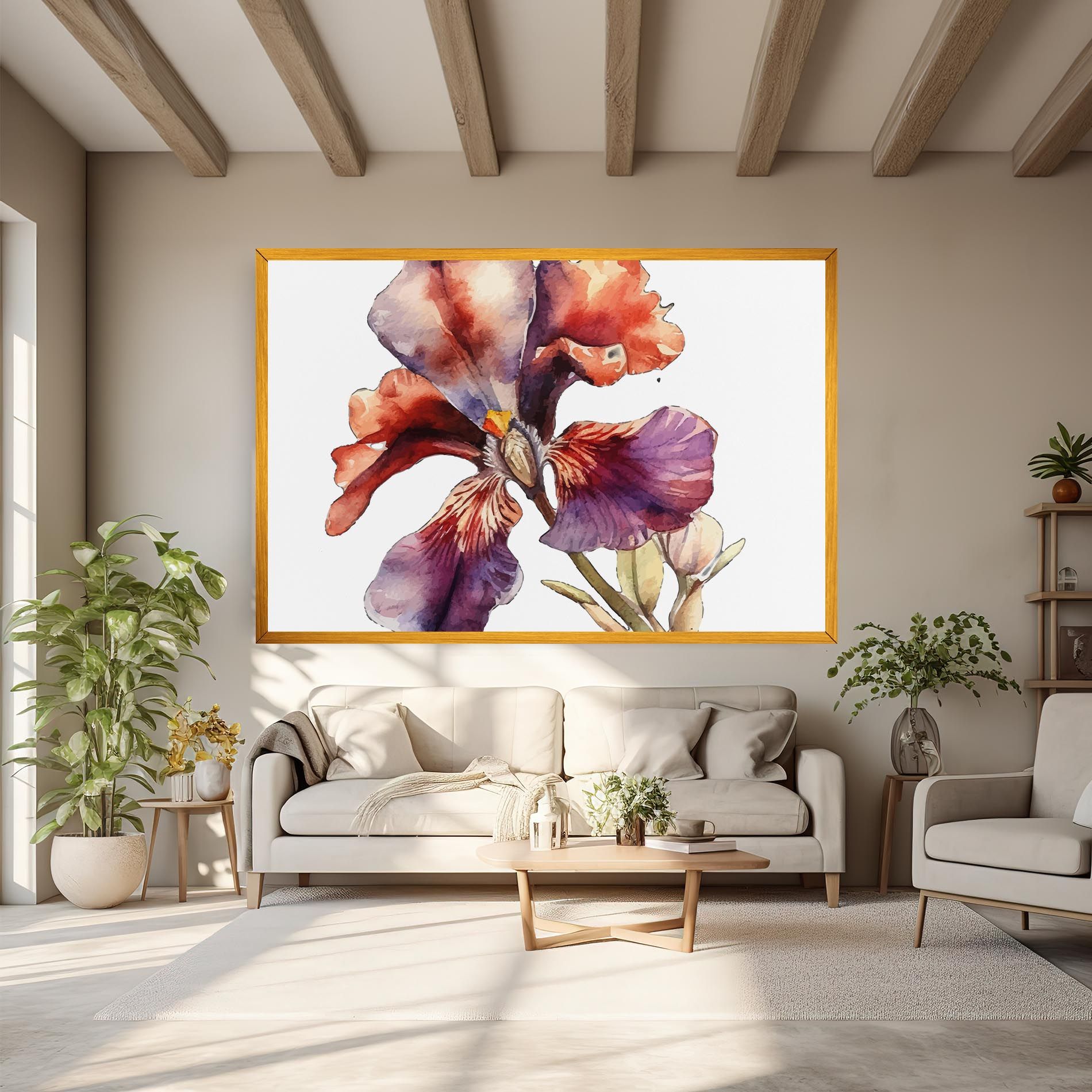 Watercolor Iris mockup 6
