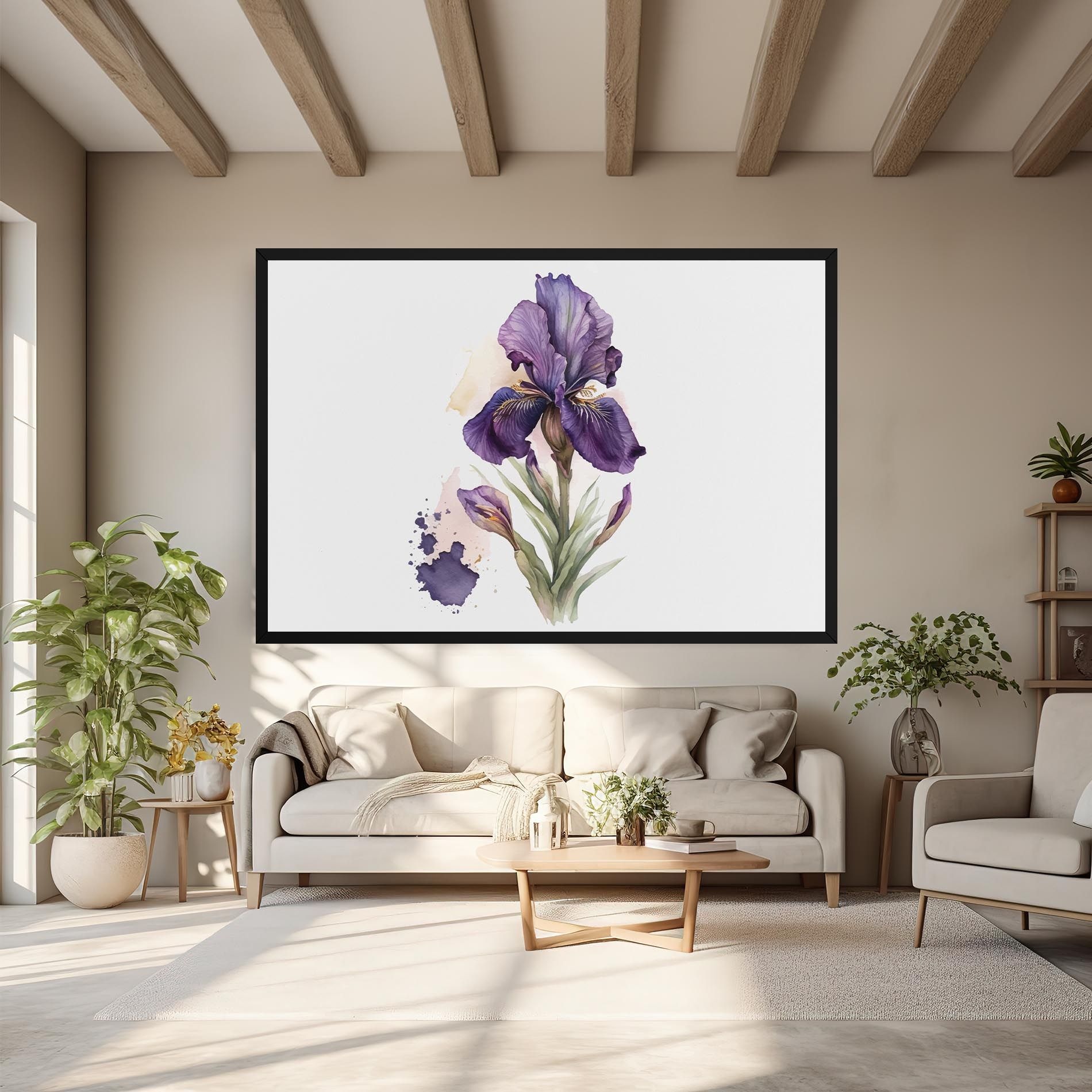 Beautiful Purple Iris mockup 6