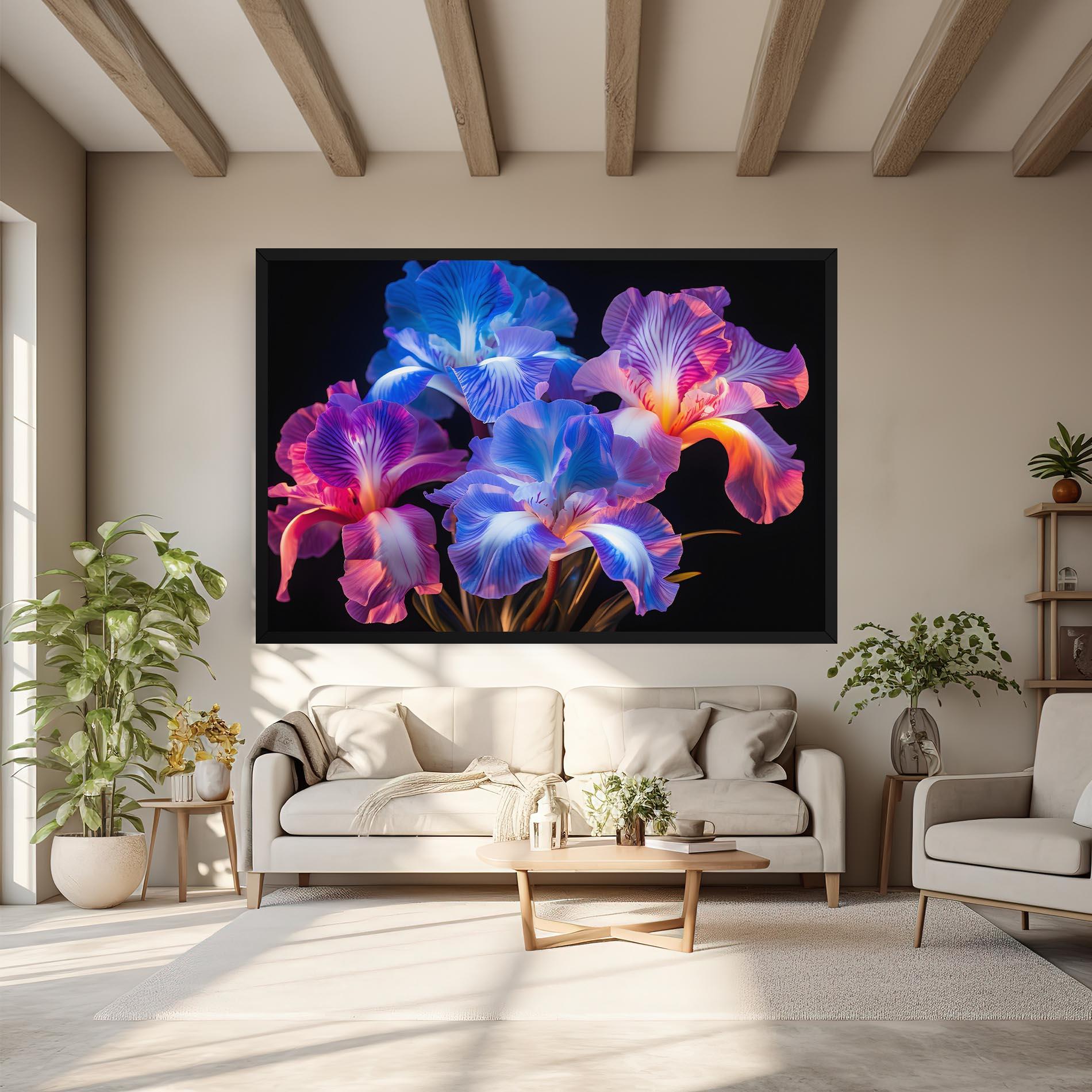 Leinwandbild Blue Light Iris mockup 6