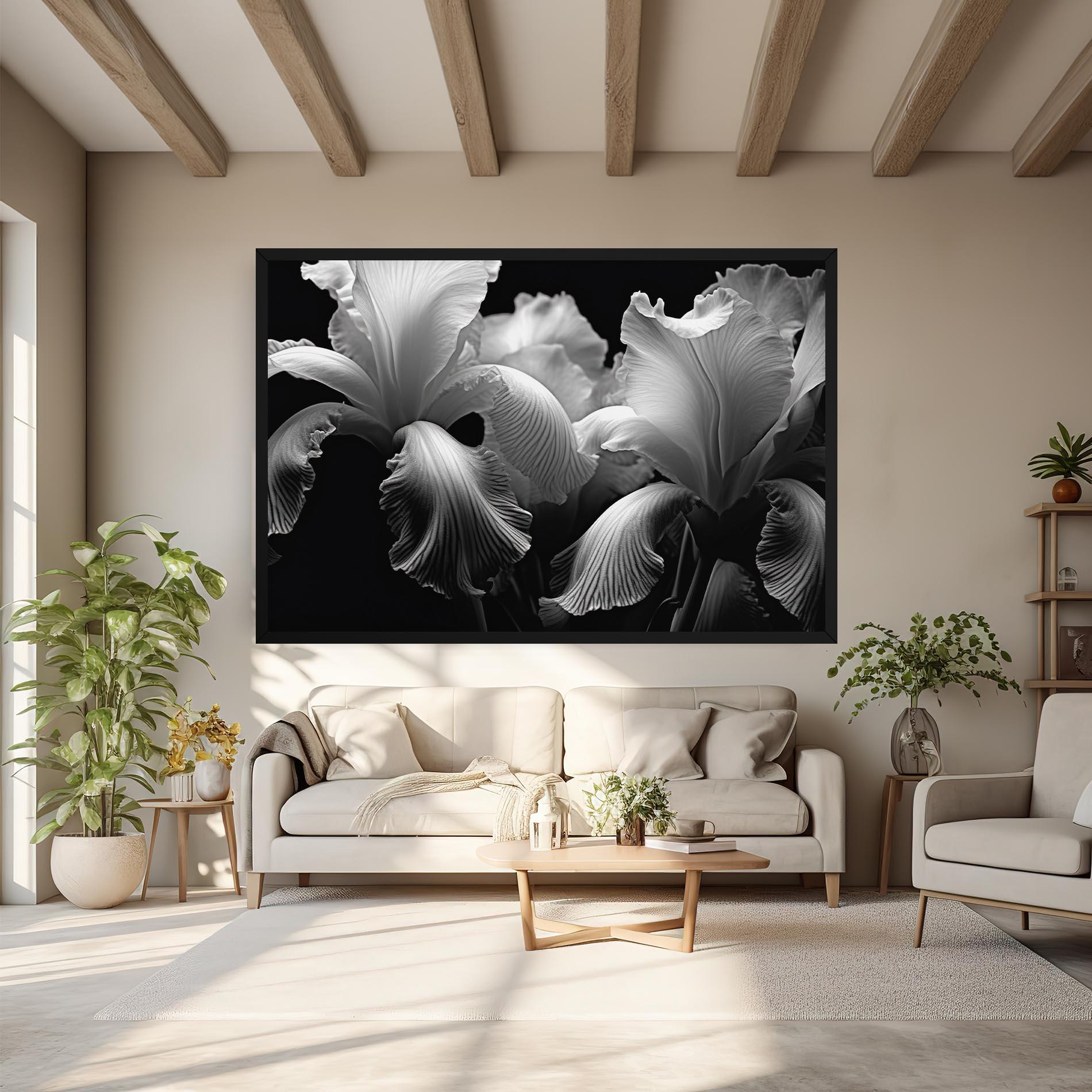 Leinwandbild Grey Iris mockup 6