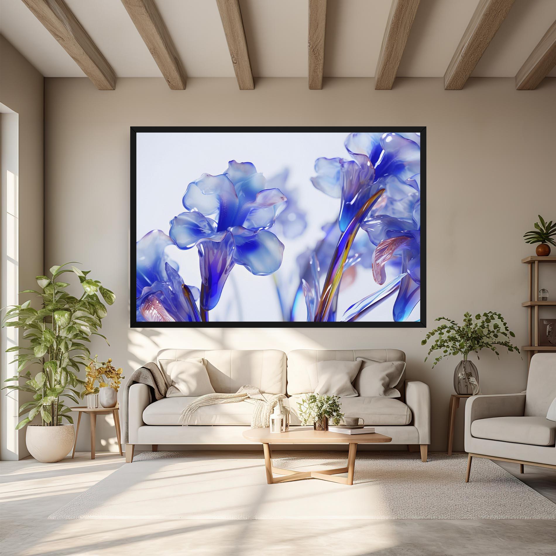 Leinwandbild Iris Glass mockup 6