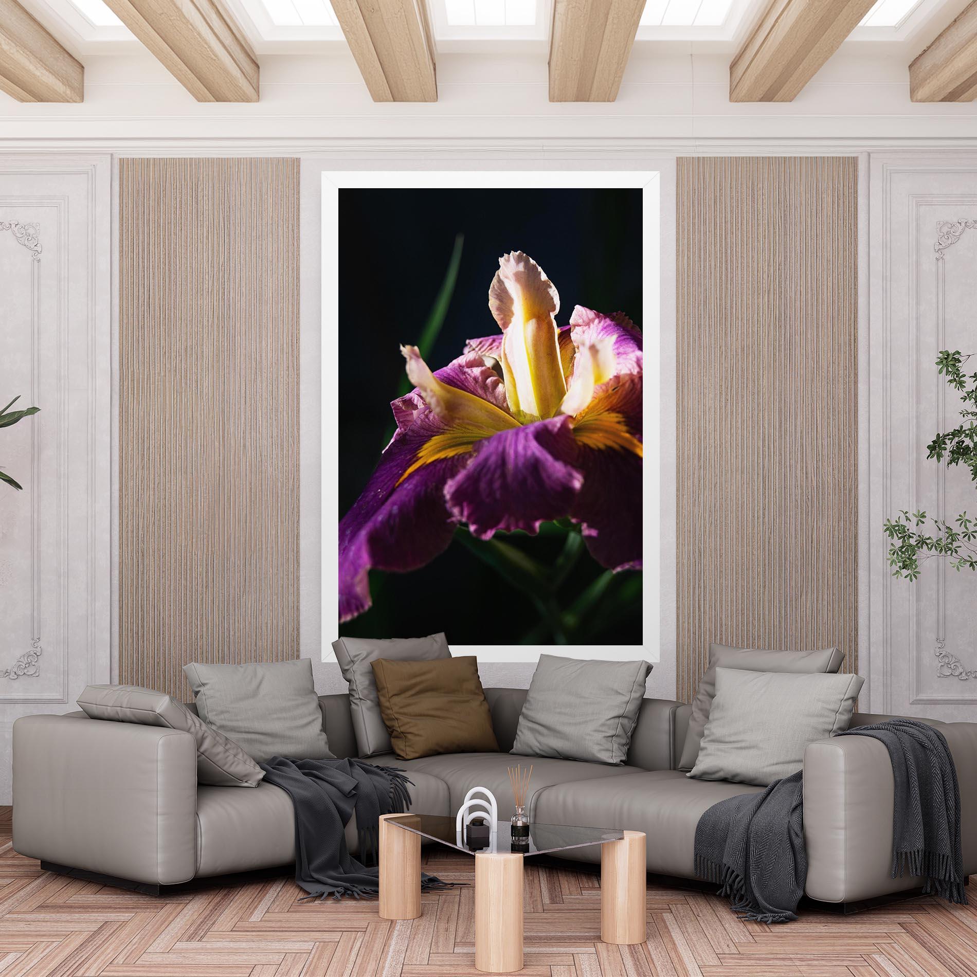Leinwandbild Pastel Yellow Iris mockup 6