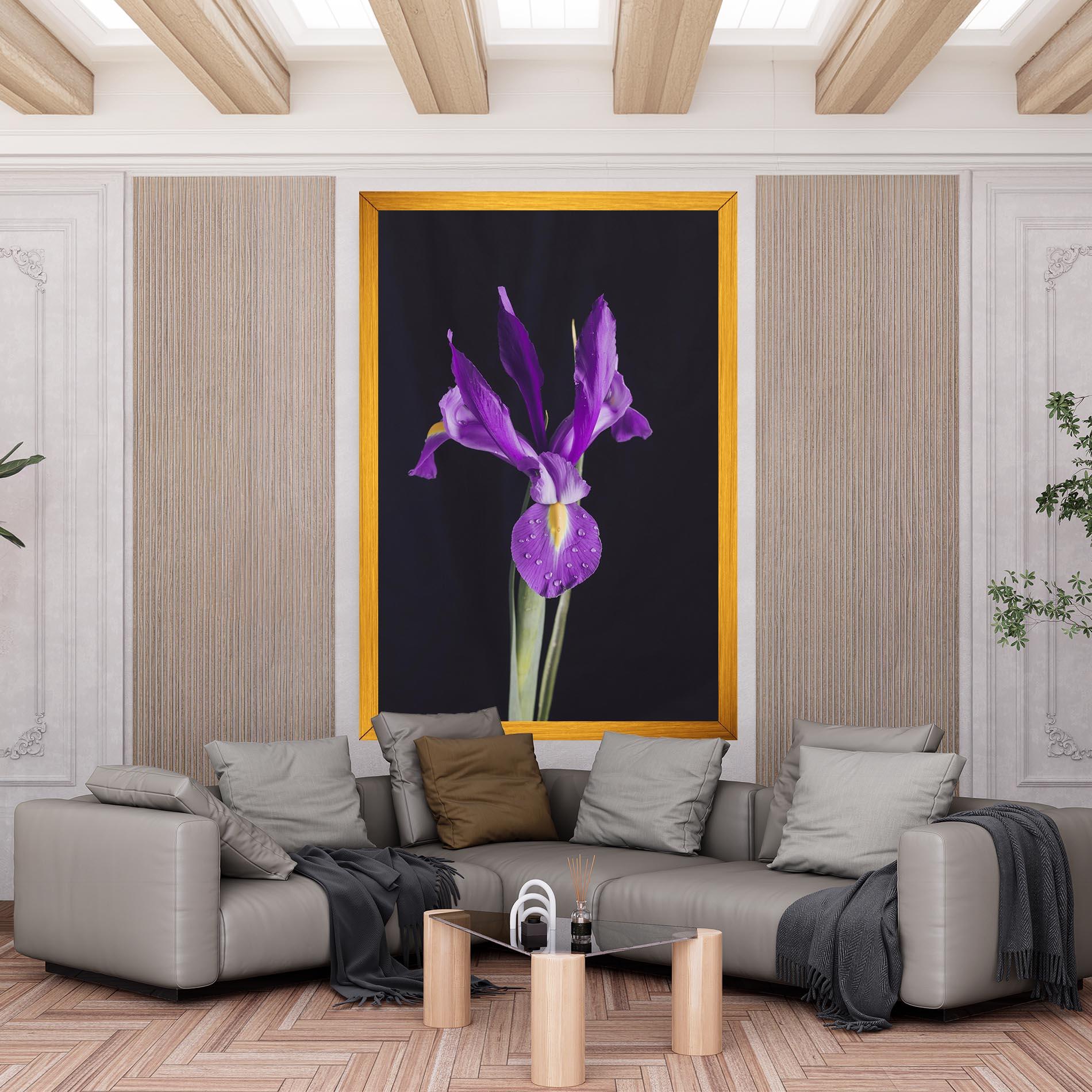Leinwandbild Fresh Purple Iris mockup 6
