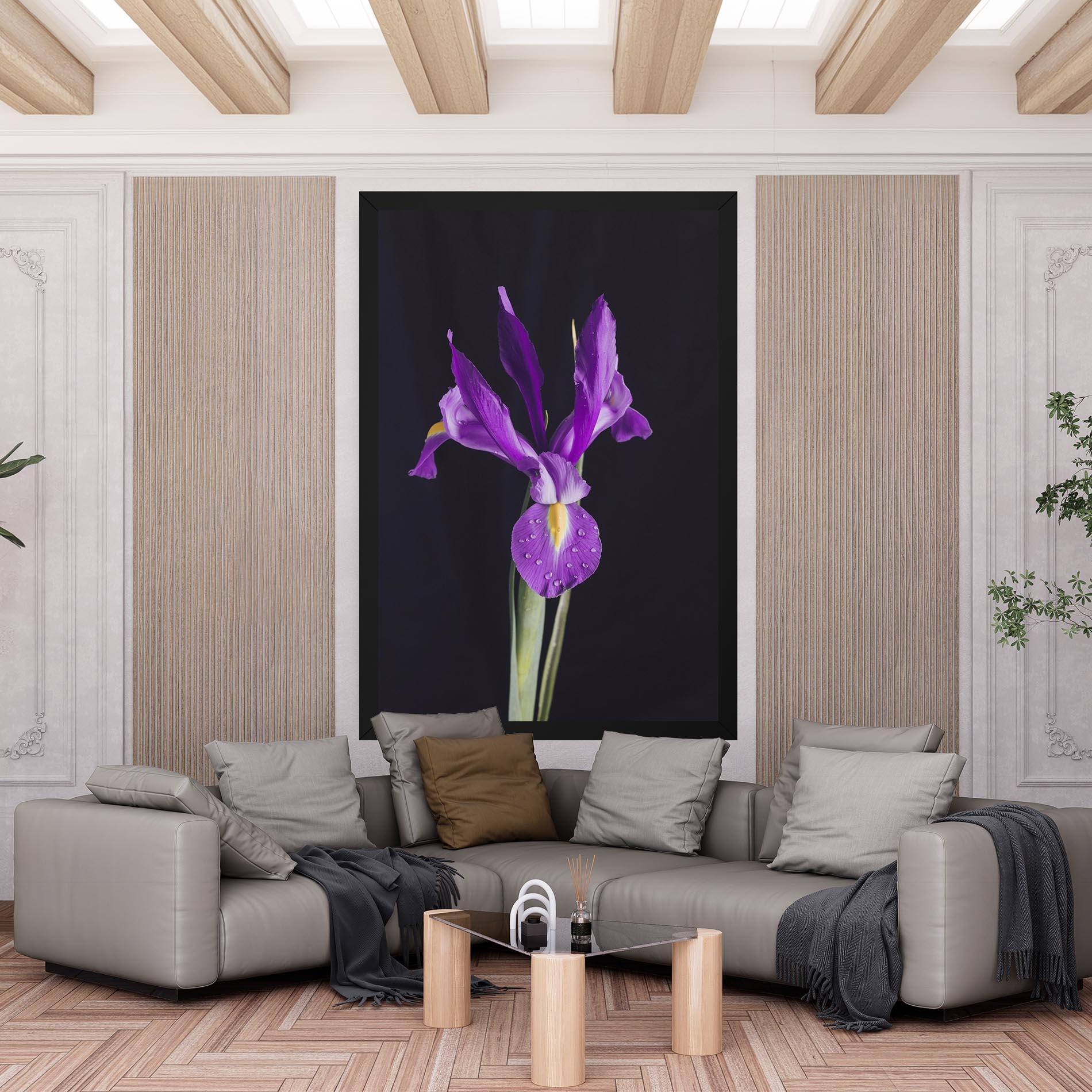 Leinwandbild Fresh Purple Iris mockup 6