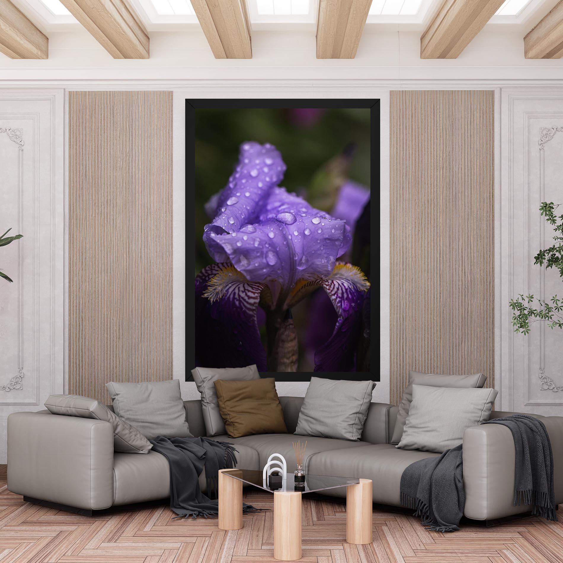 Leinwandbild Rain In The Garden mockup 6