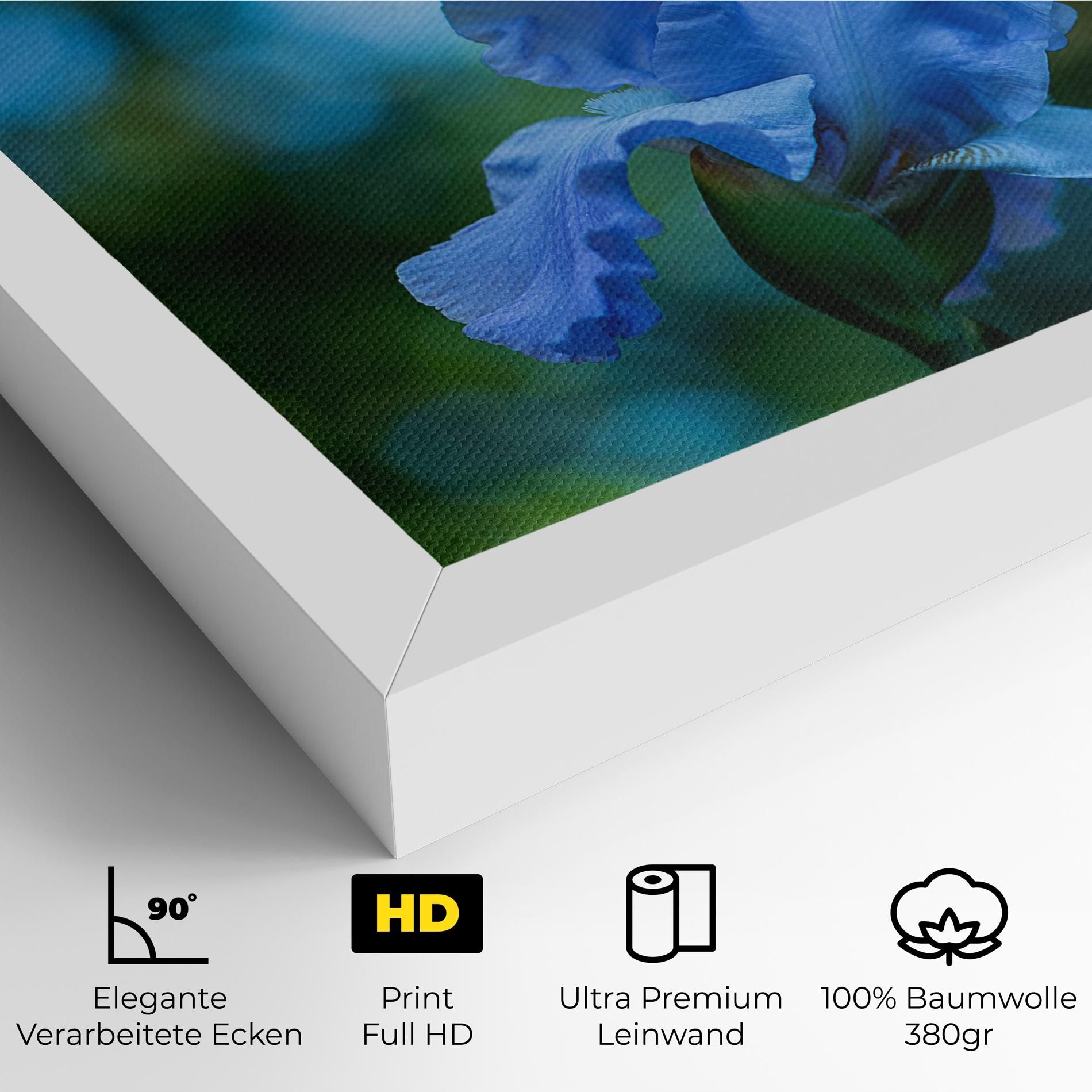 Blue Iris In The Garden mockup 4