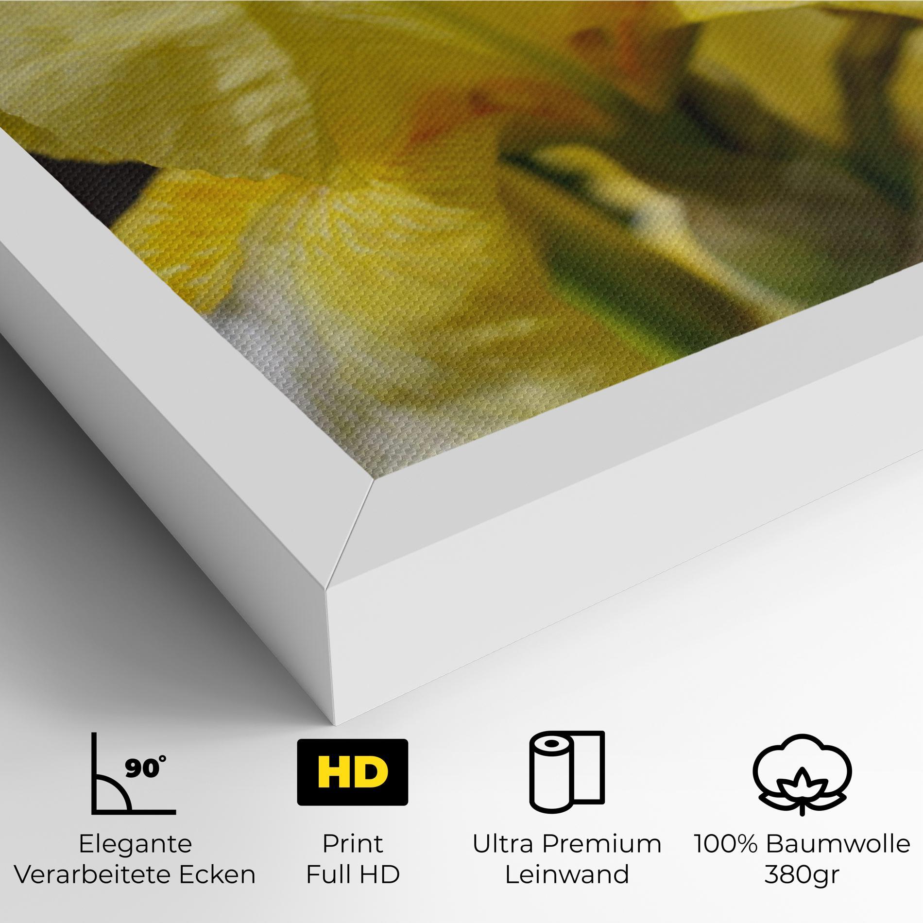 Leinwandbild Garden Yellow Iris mockup 4
