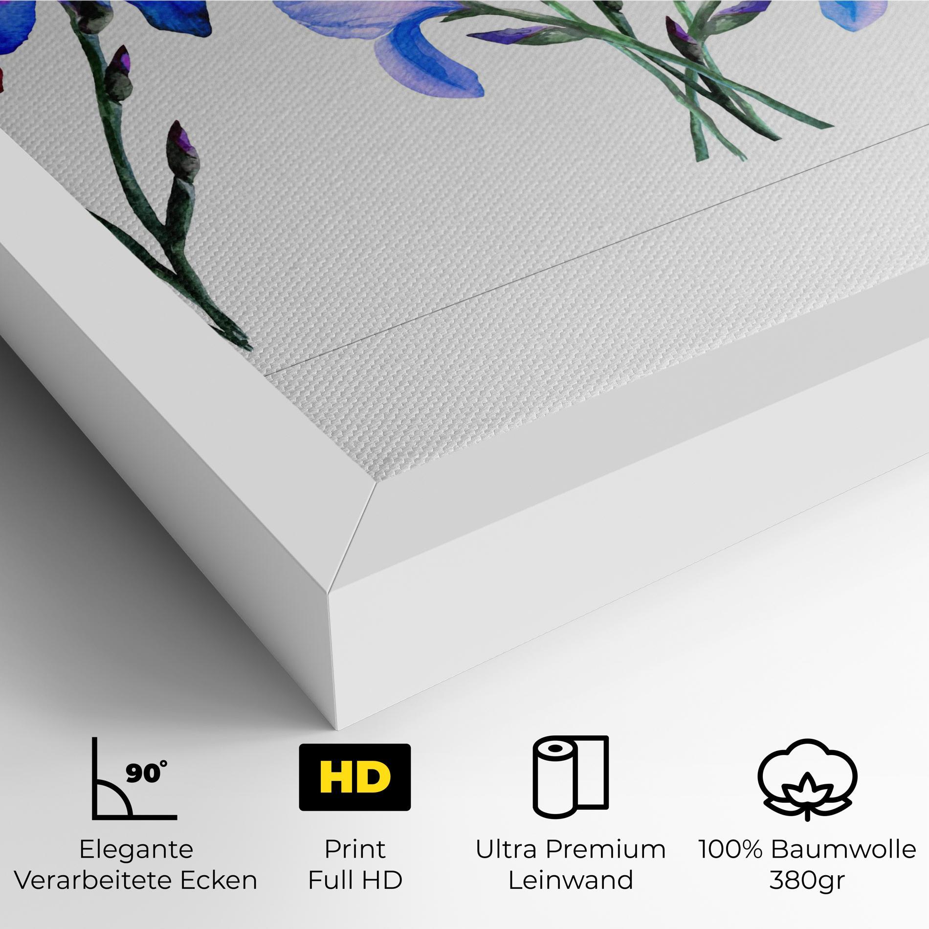 Leinwandbild Iris Set mockup 4