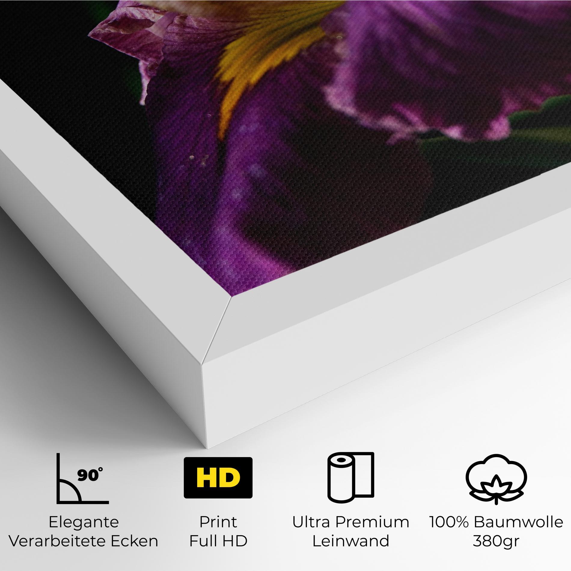 Leinwandbild Pastel Yellow Iris mockup 4