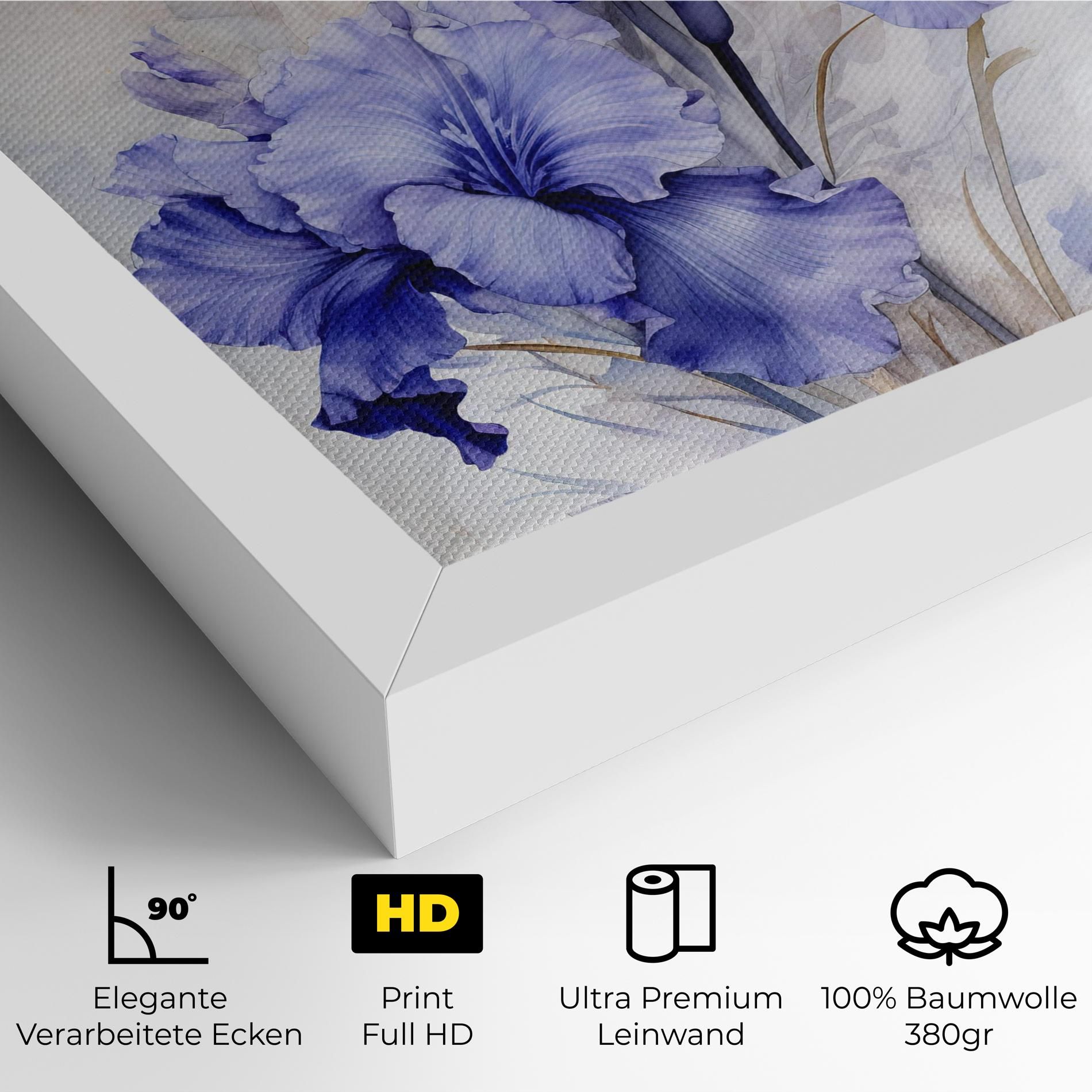 Purple Iris Painting mockup 4