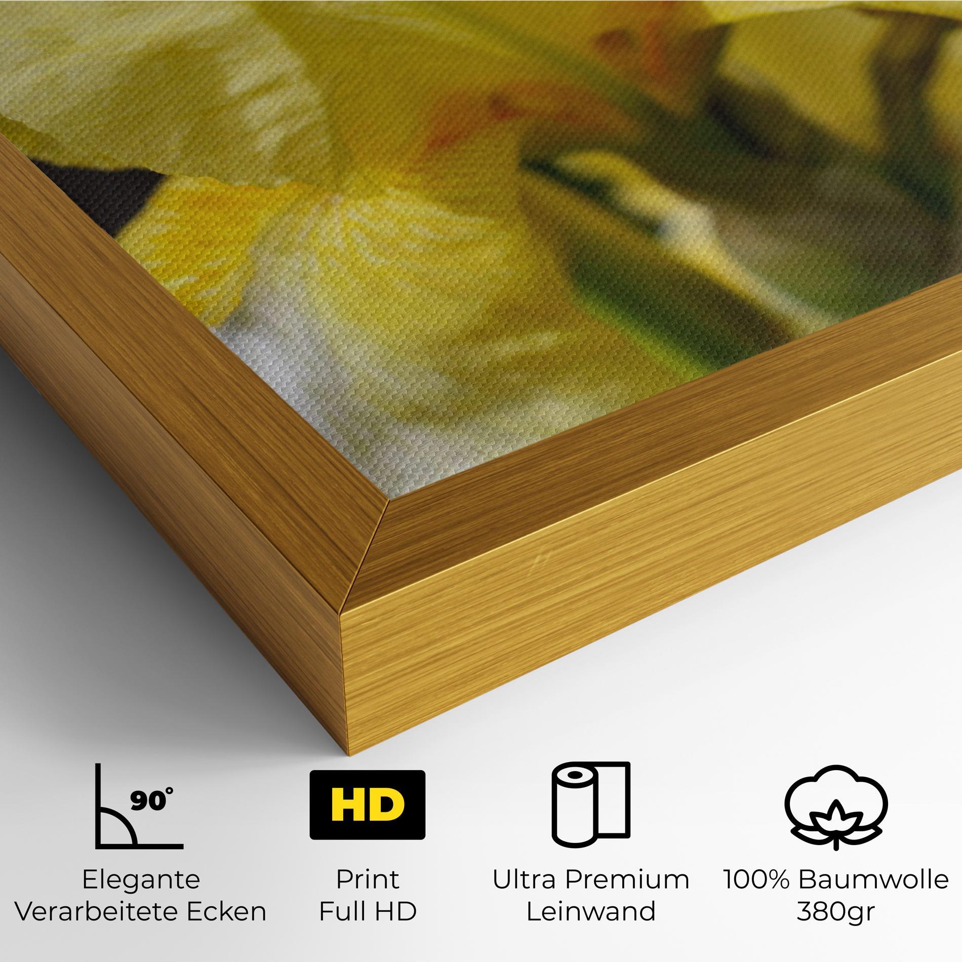Leinwandbild Garden Yellow Iris mockup 4