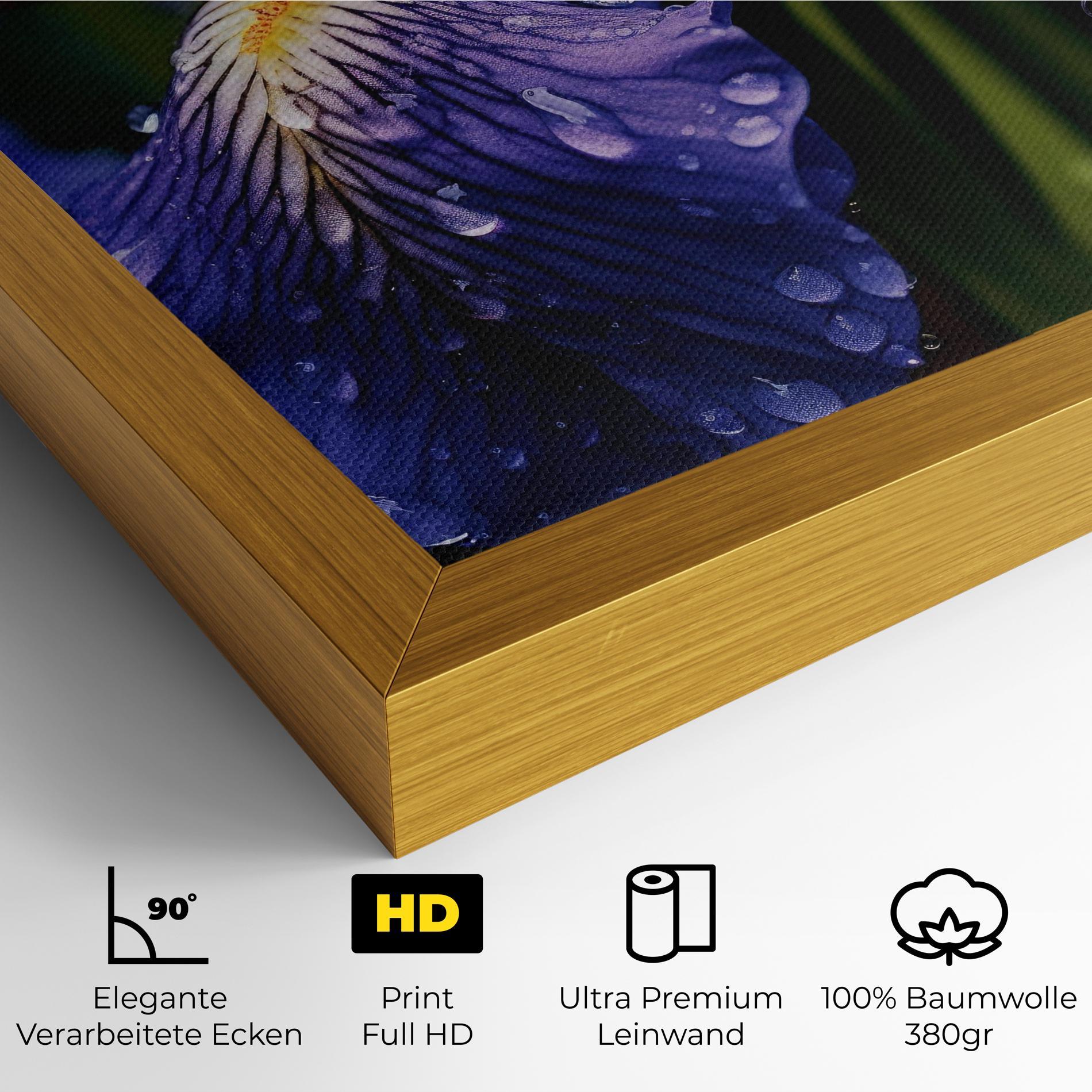 Leinwandbild Iris After Rain mockup 4
