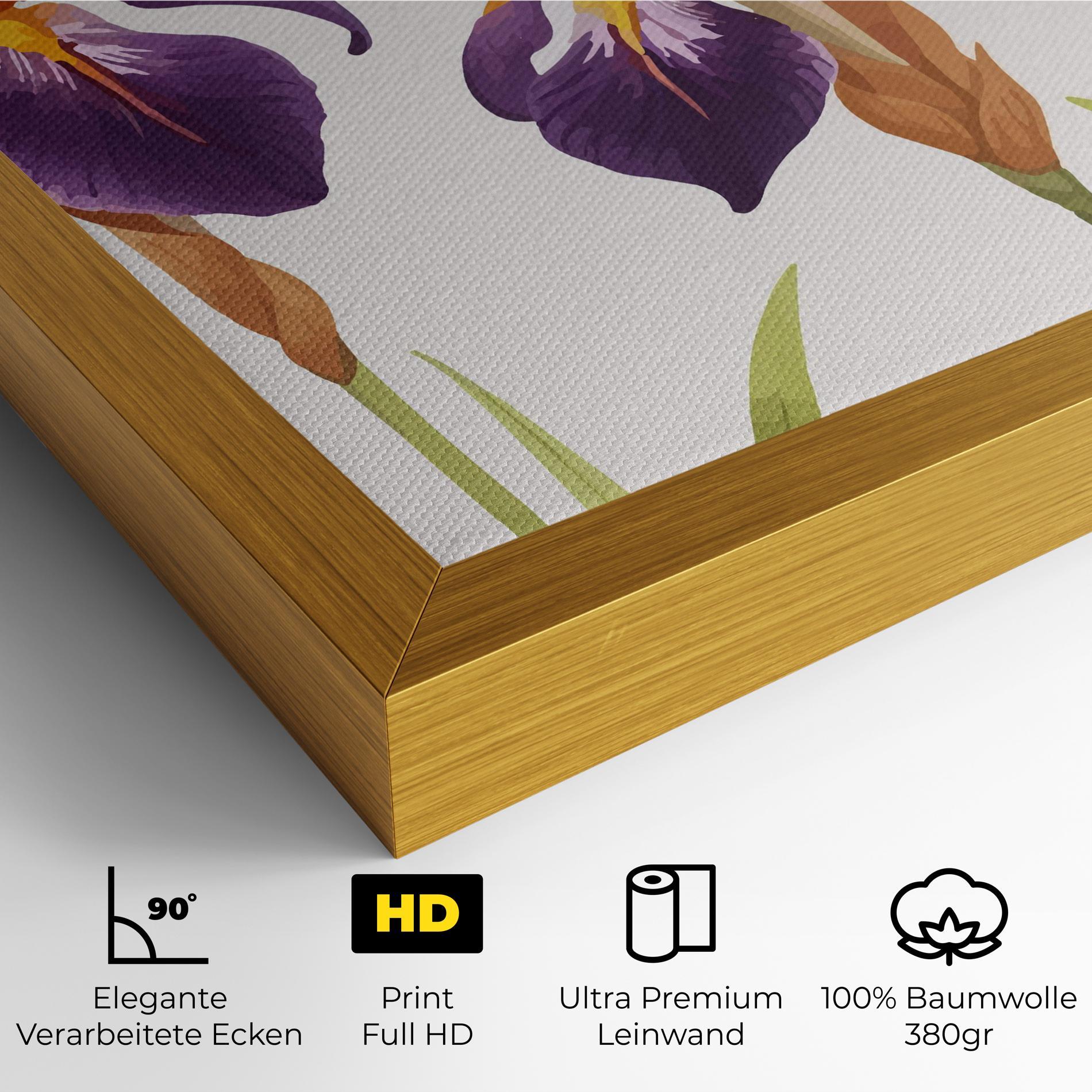 Leinwandbild Iris Leaf mockup 4