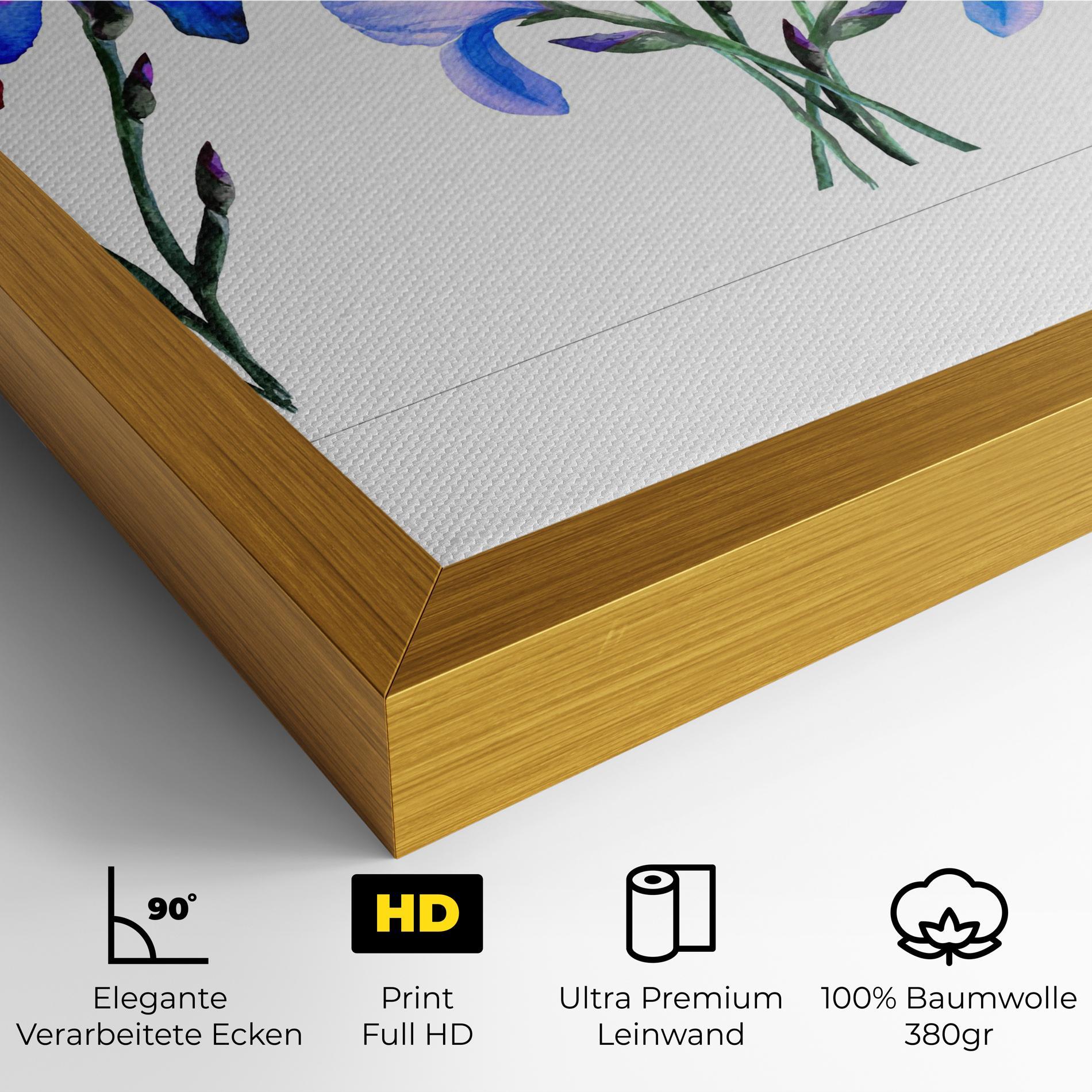 Leinwandbild Iris Set mockup 4