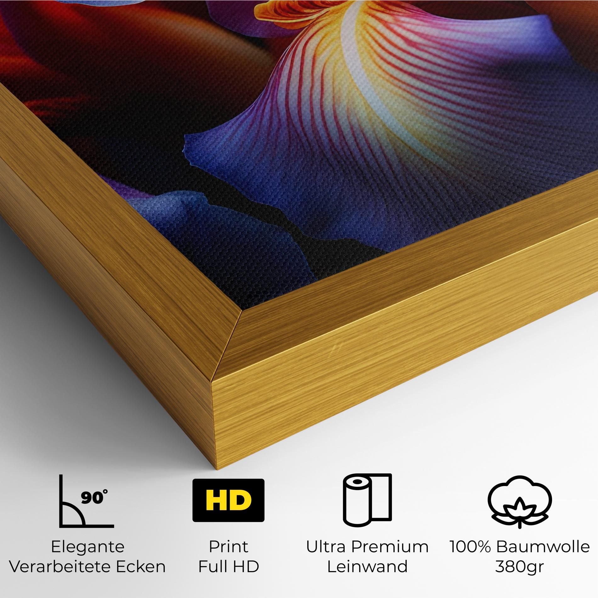 Orange Purple Iris mockup 4