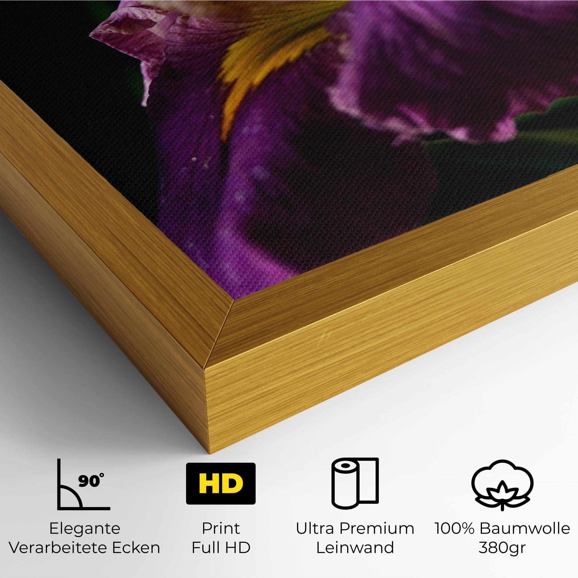 Leinwandbild Pastel Yellow Iris mockup 4