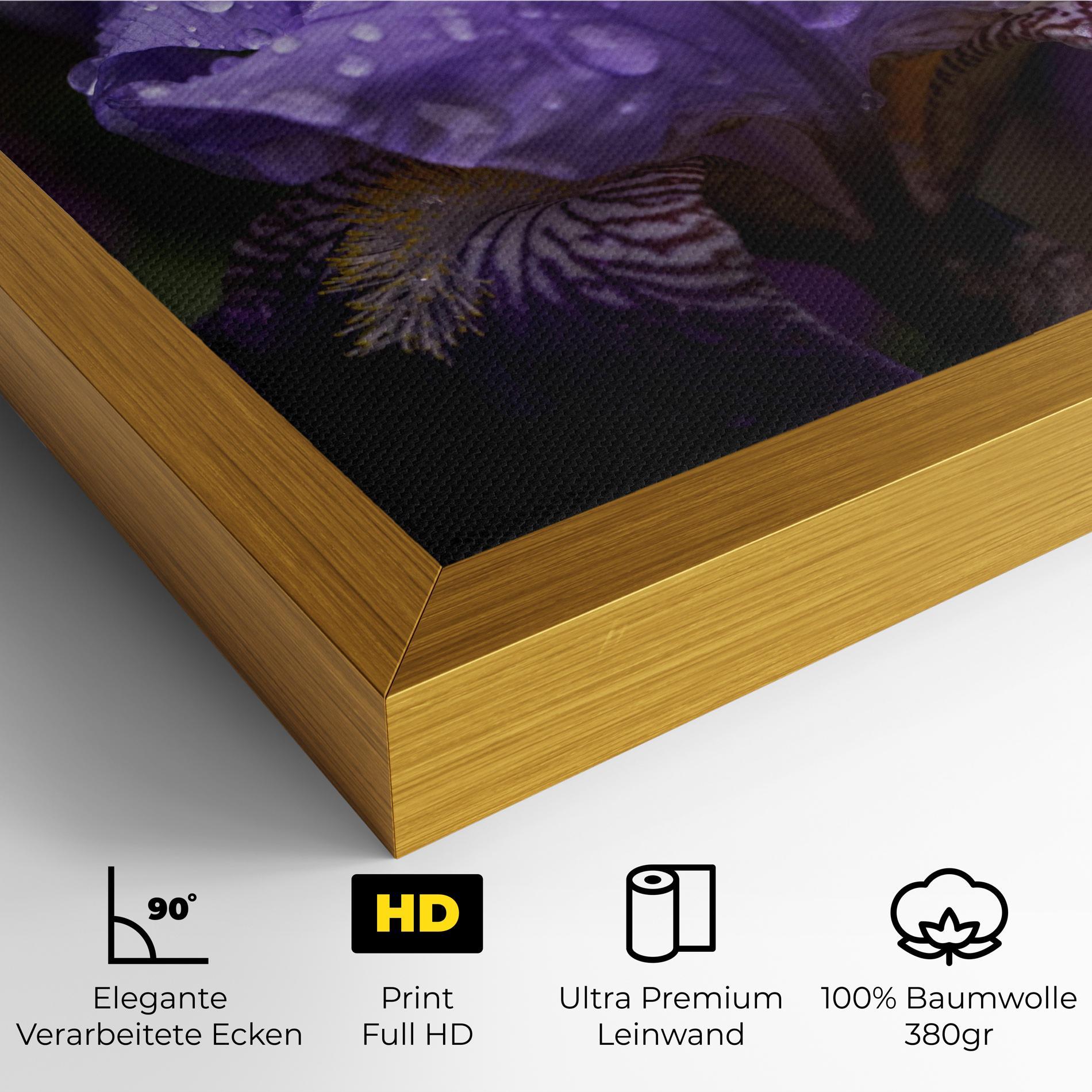 Leinwandbild Rain In The Garden mockup 4